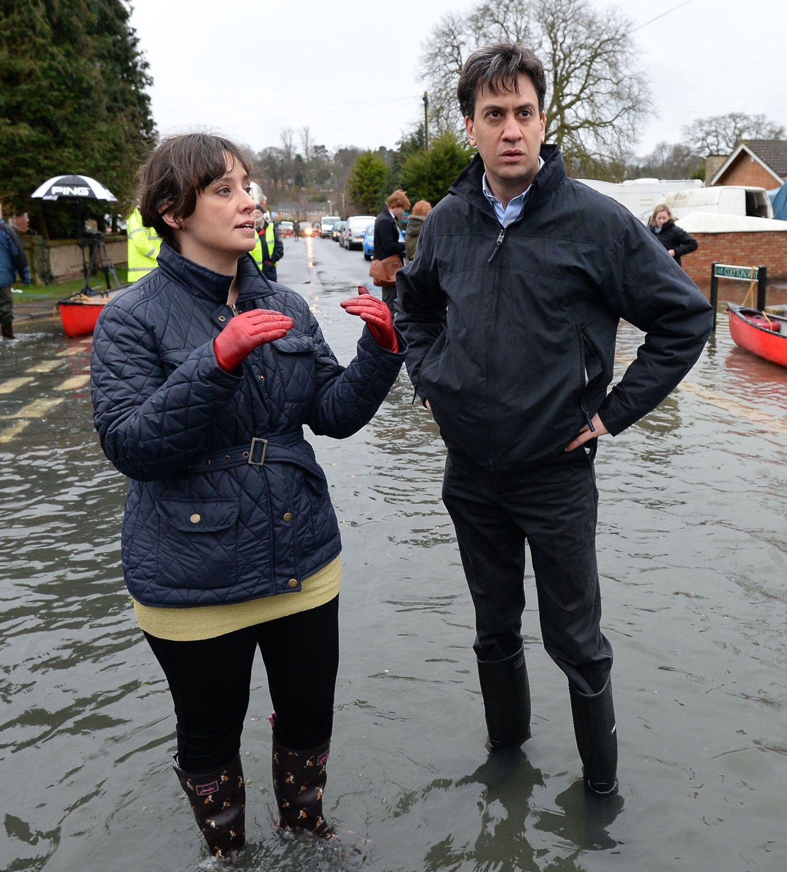 The Labour leader Ed Miliband admitted it was 'a difficult decision for politicians whether to visit areas like this'