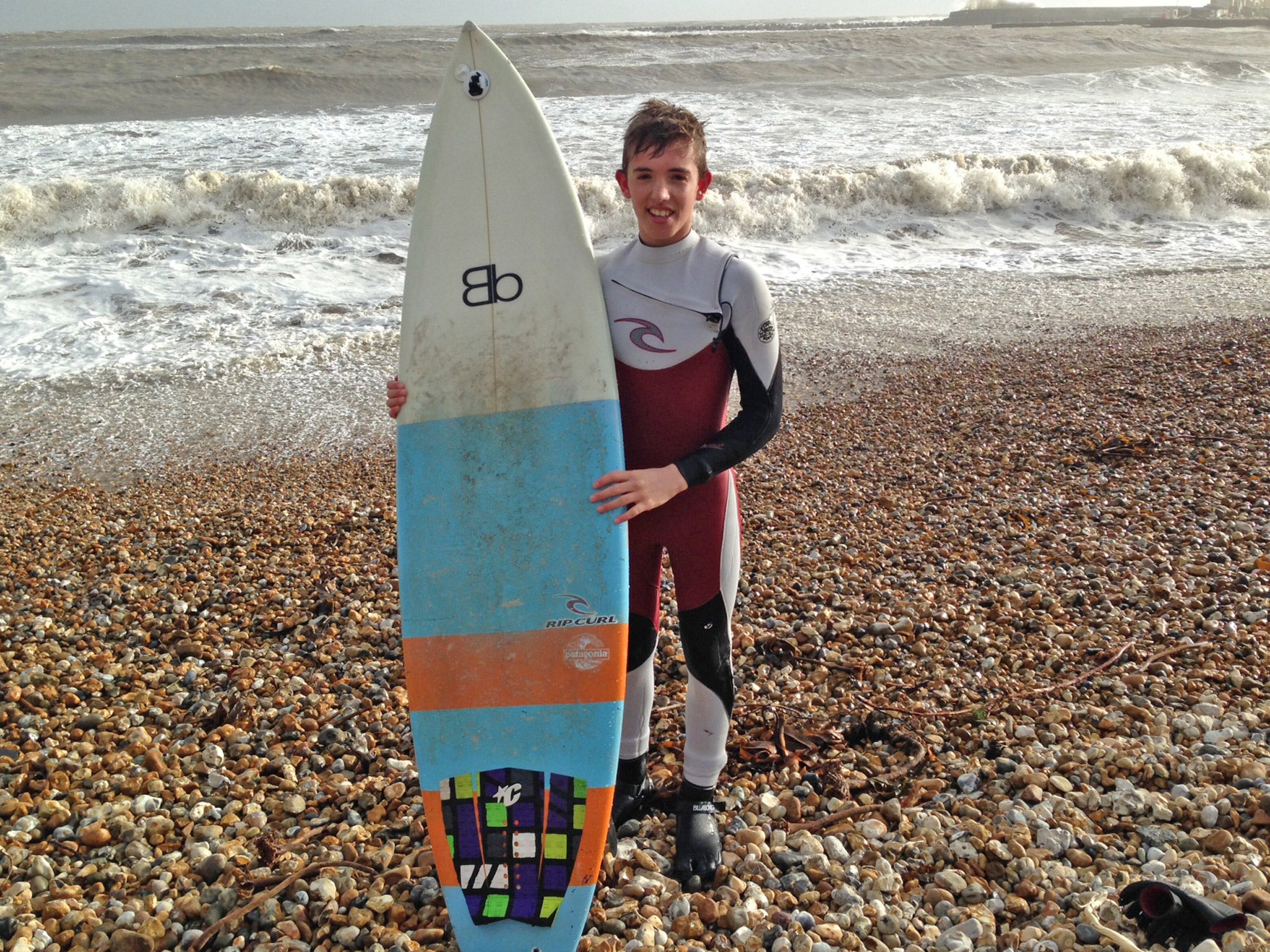 Surfer Ben Bowditch took advantage of the rare conditions