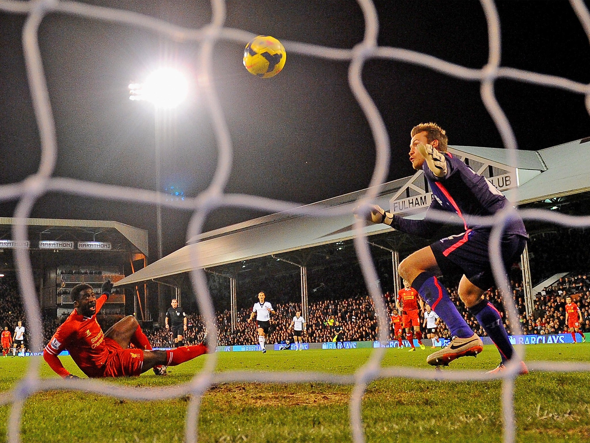 Kolo Toure opened the scoring in the 3-2 win over Fulham, with an own goal