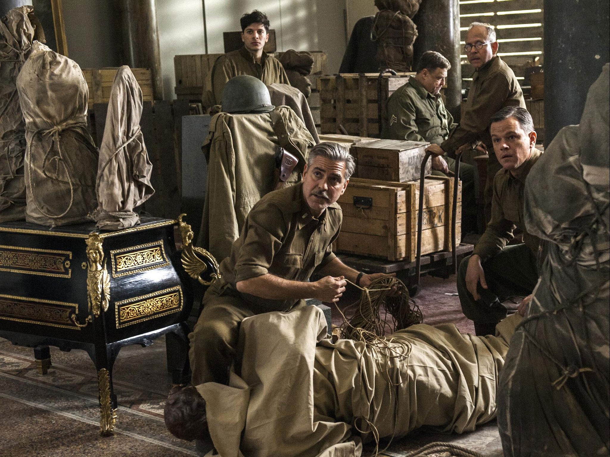 There are seven leading characters in Monuments Men