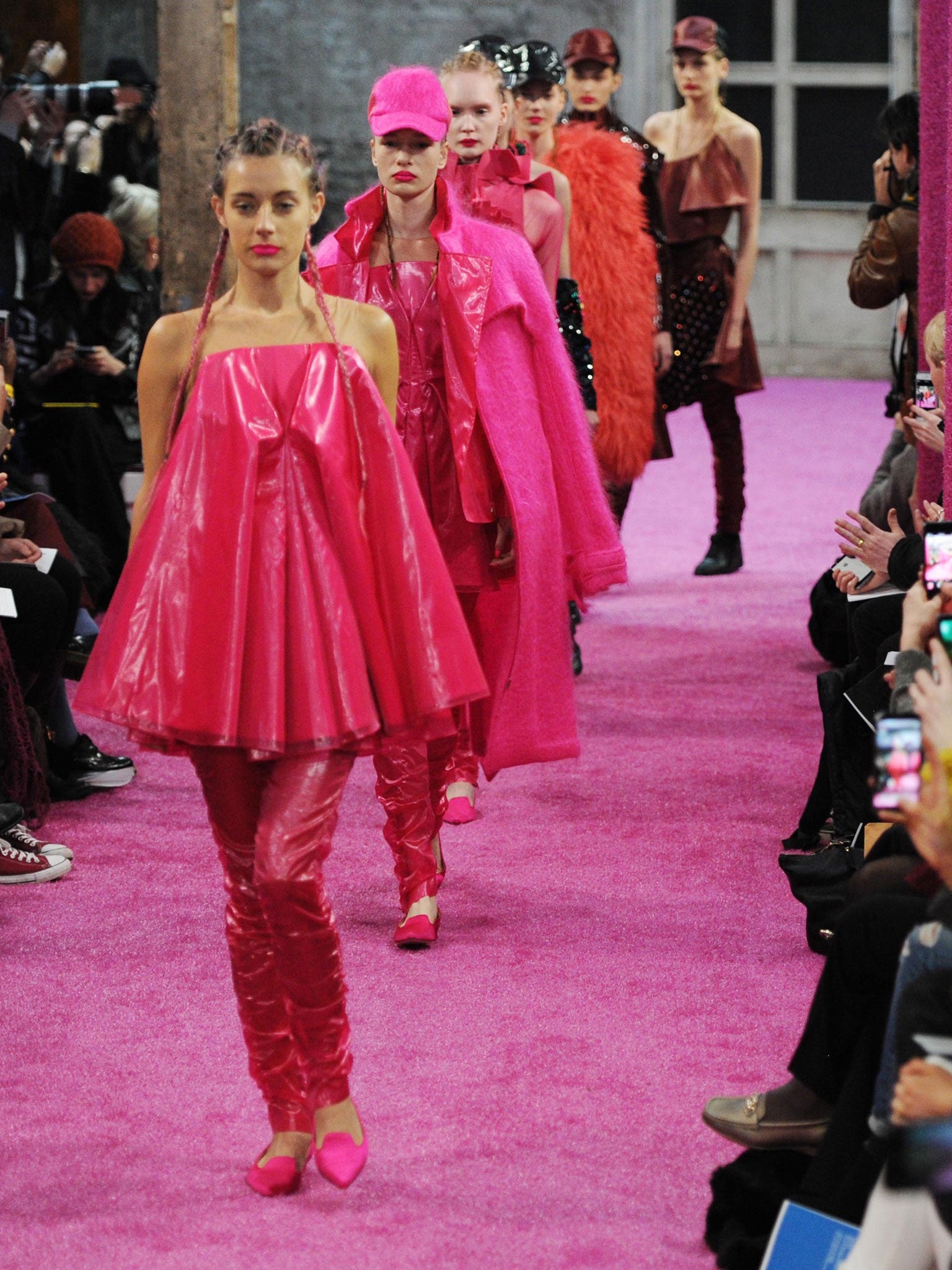 Fyodor Golan models at London Fashion Week AW14 at The Farmiloe Building