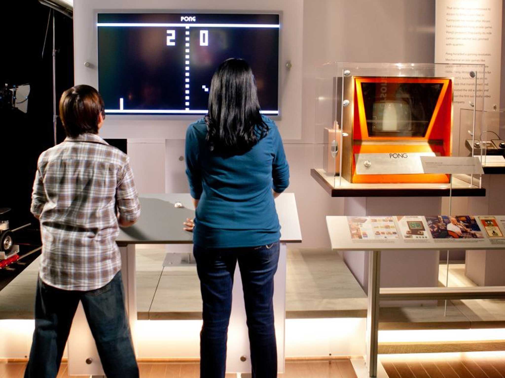 Visitors at the Computer History Museum