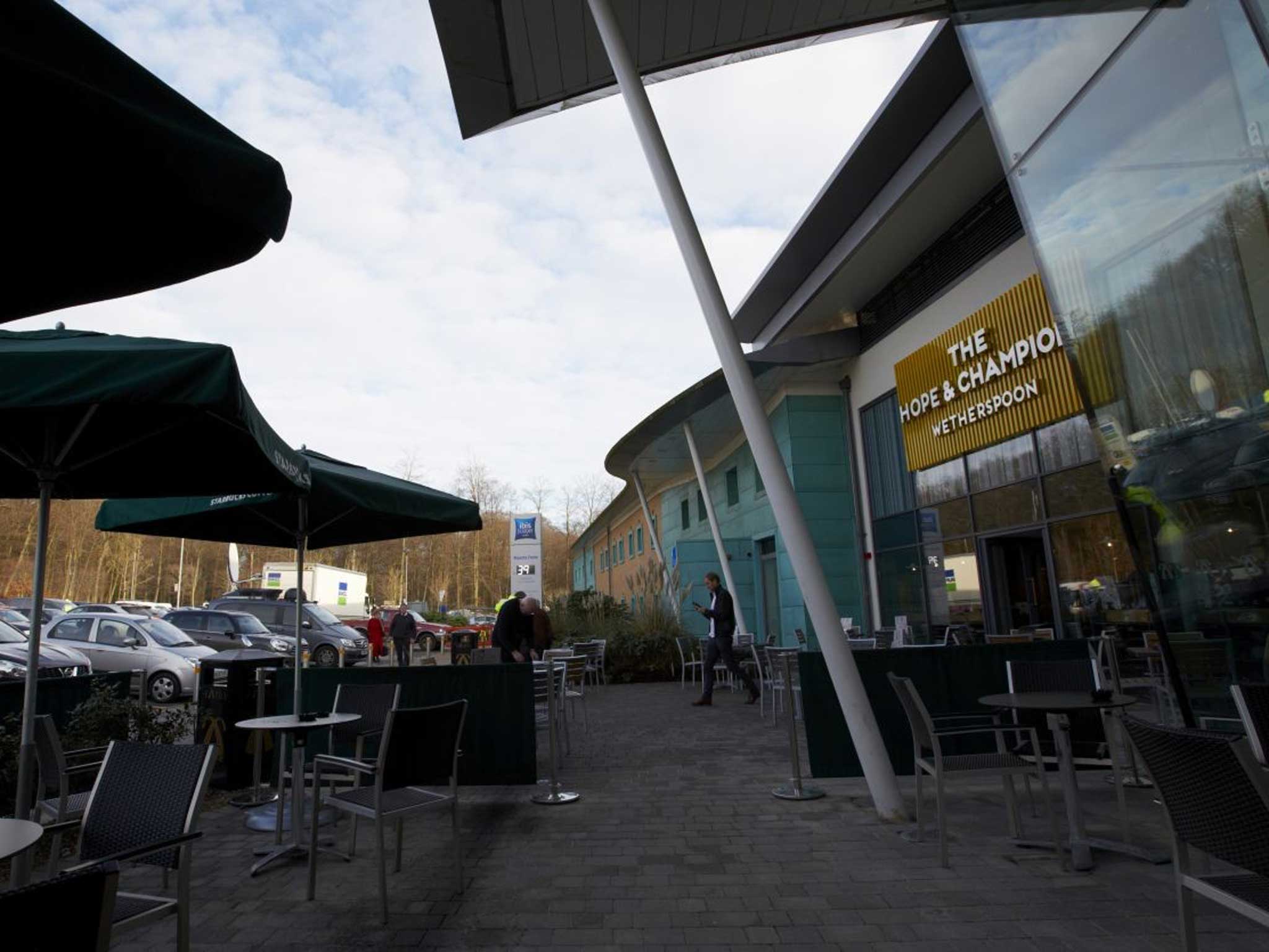 The JD Wetherspoon chain pioneered opening pubs across at motorway service stations