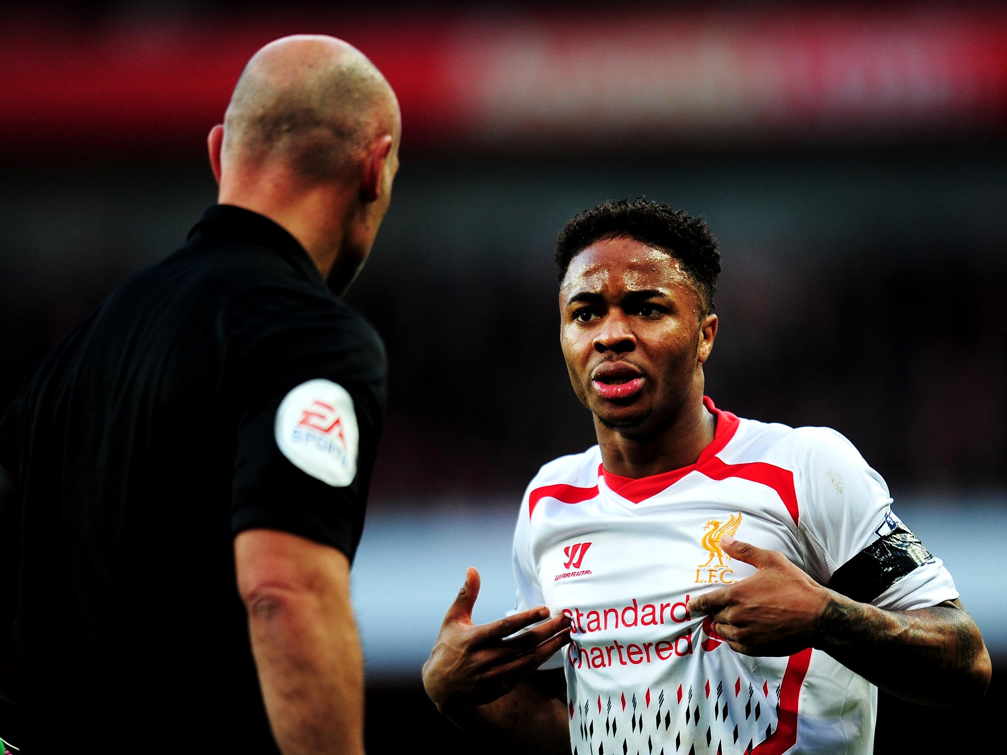 Raheem Sterling gave Arsenal full-back Carl Jenkinson a torrid time yesterday