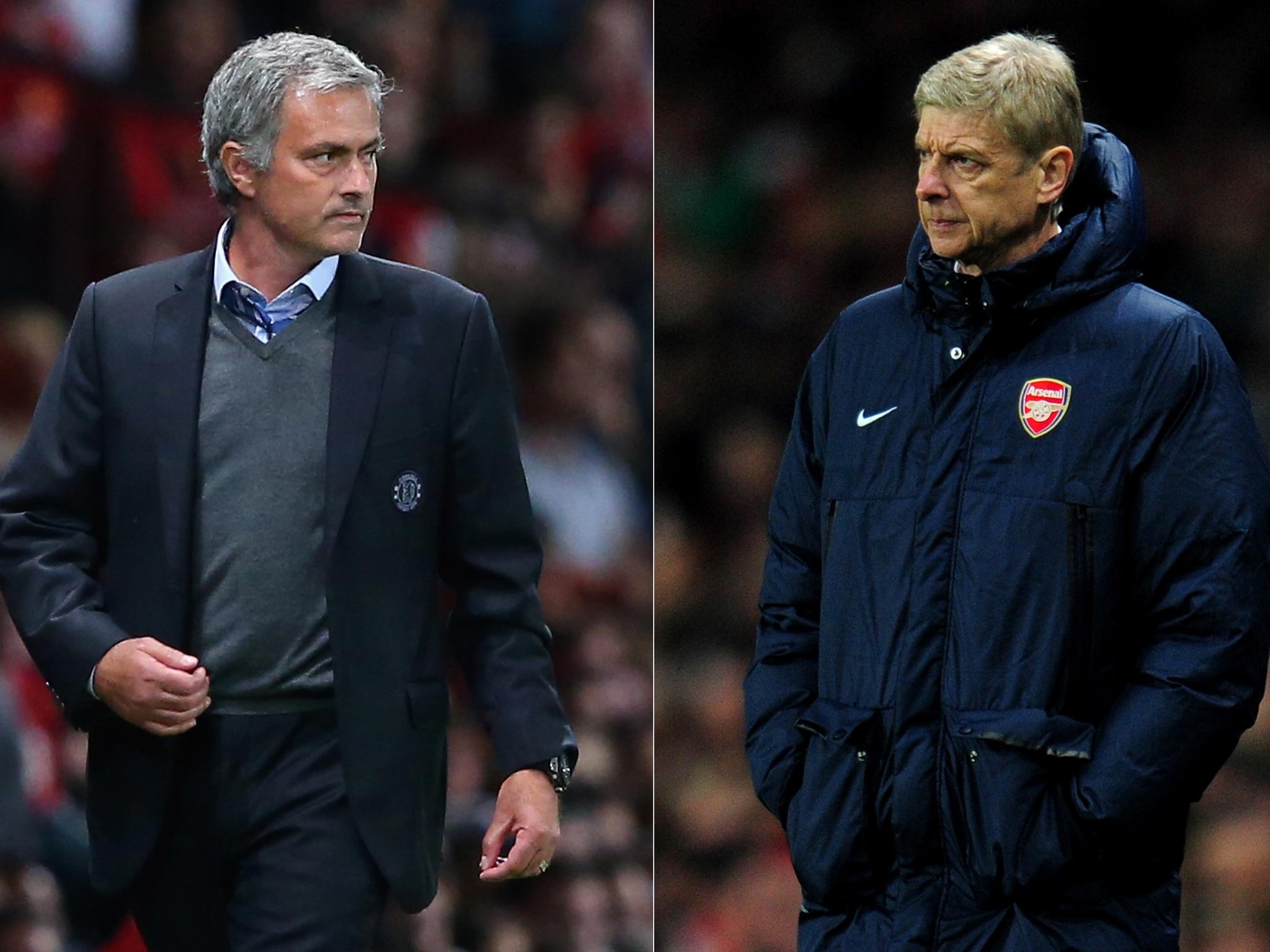 Jose Mourinho and Arsene Wenger