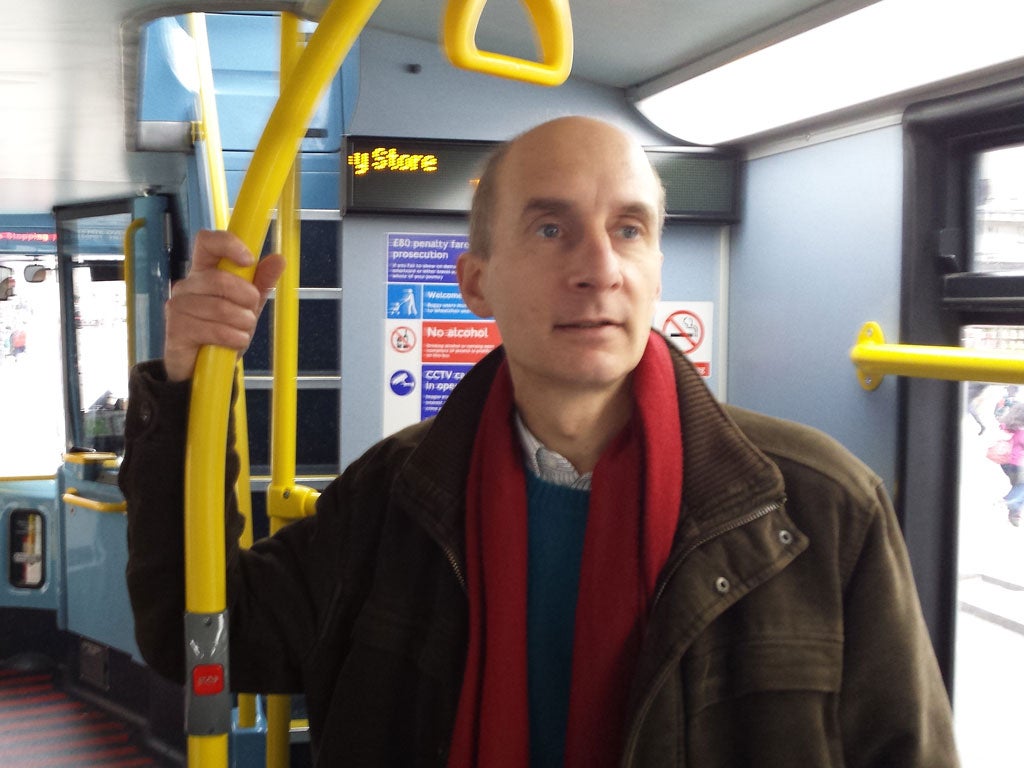 Andrew Adonis on the 453 at Regent Street