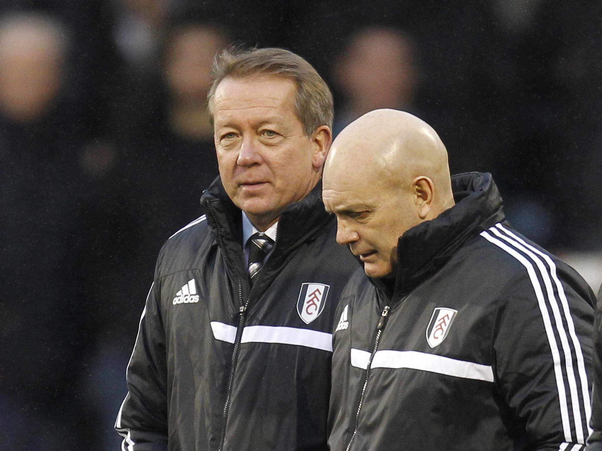 Ray Wilkins (right) and Alan Curbishley lasted less than two months at Fulham