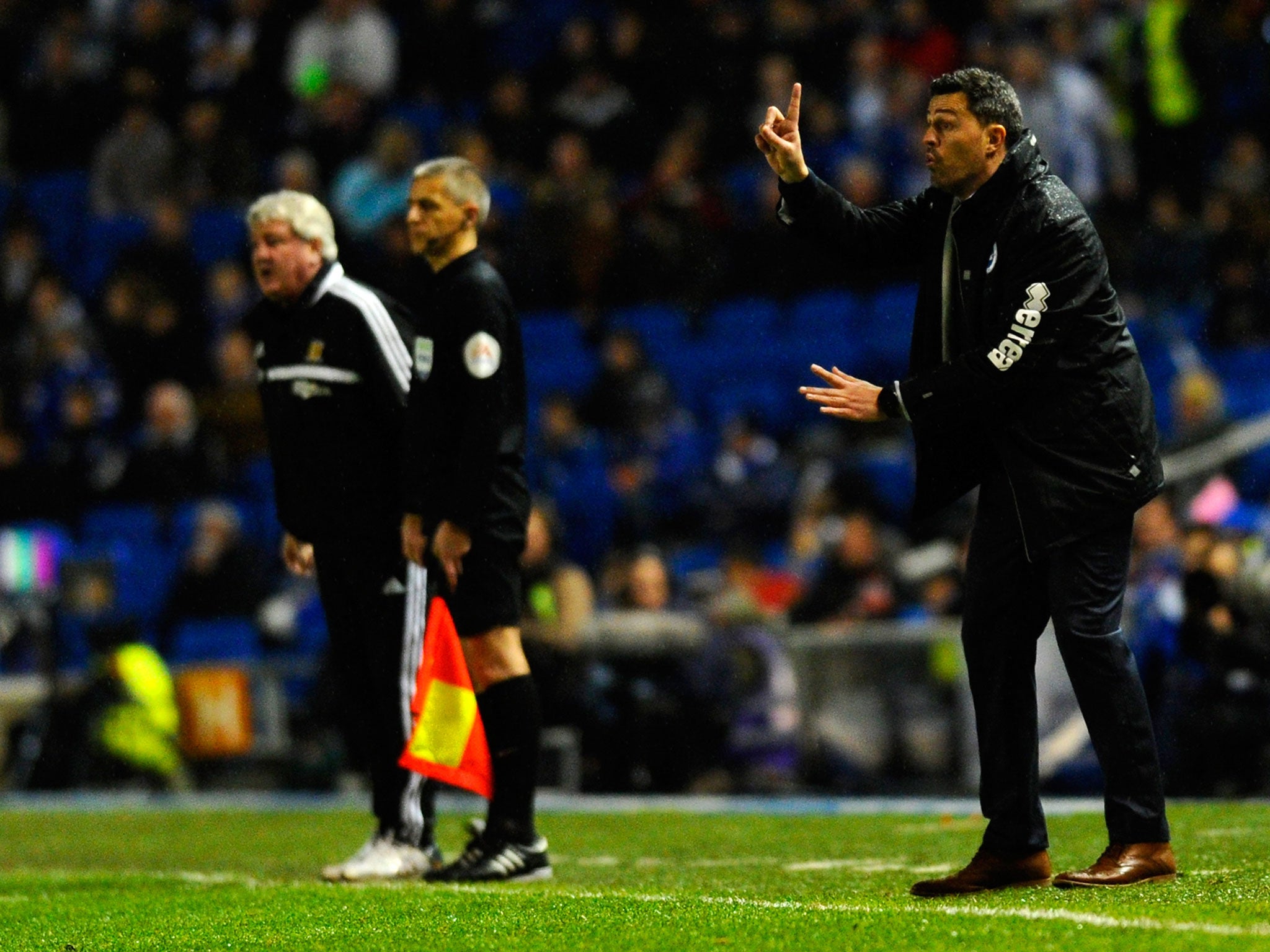 Steve Bruce (L) and Oscar Garcia (R) have hit out at a Uefa regulation that means their sides will play two matches in two days