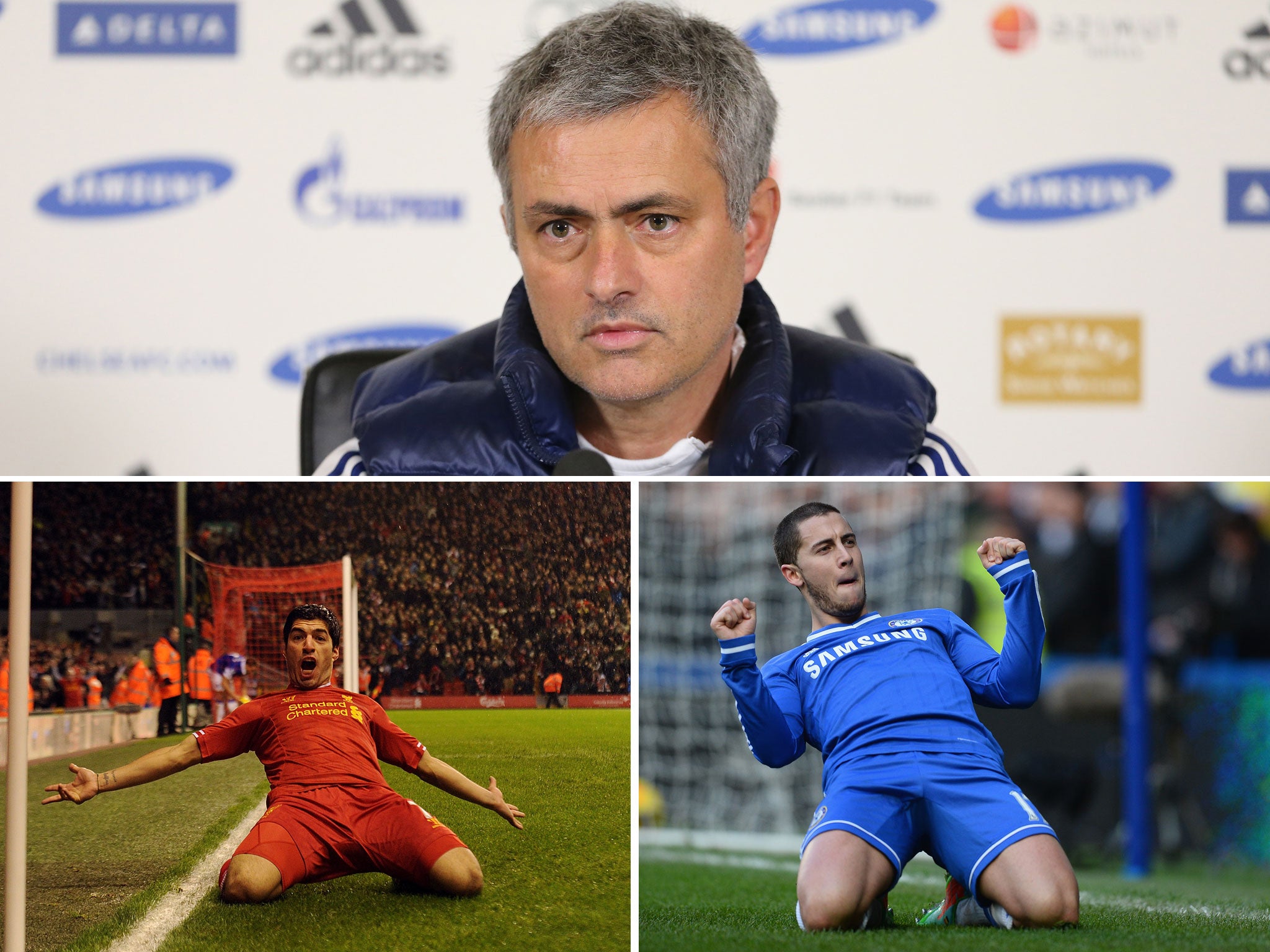 Jose Mourinho believes the player of the year awards should go to those who win the league, with Luis Suarez and Eden Hazard in the running for this year's award