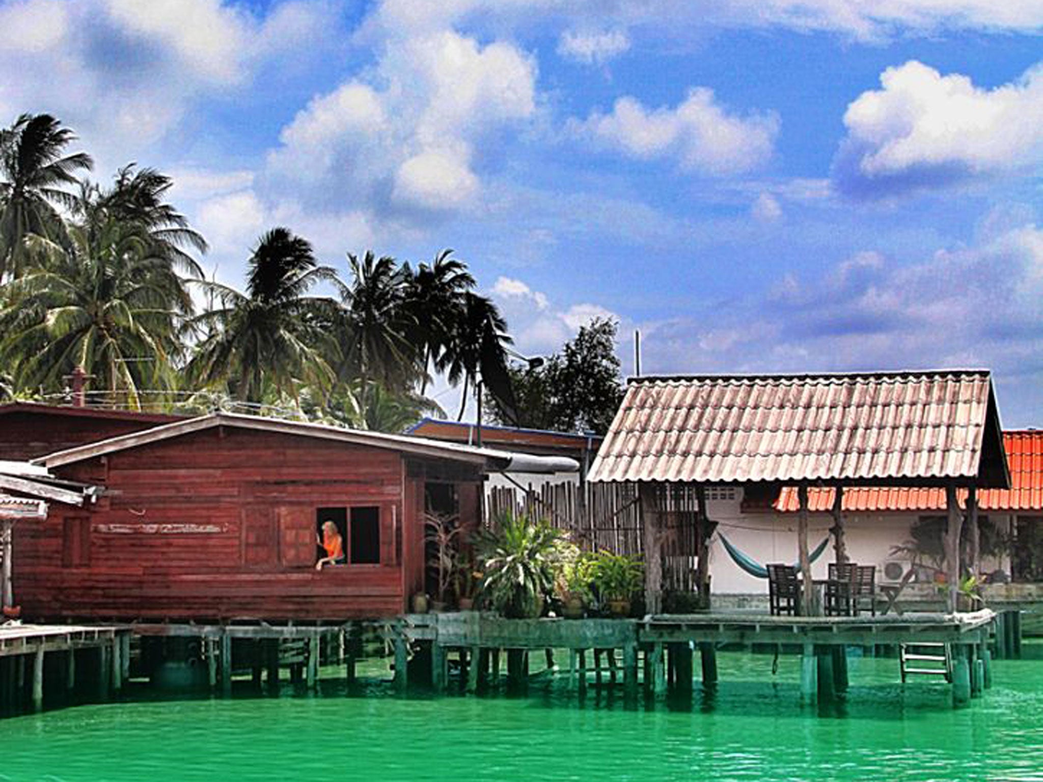 Water feature: pole houses on Koh Lanta