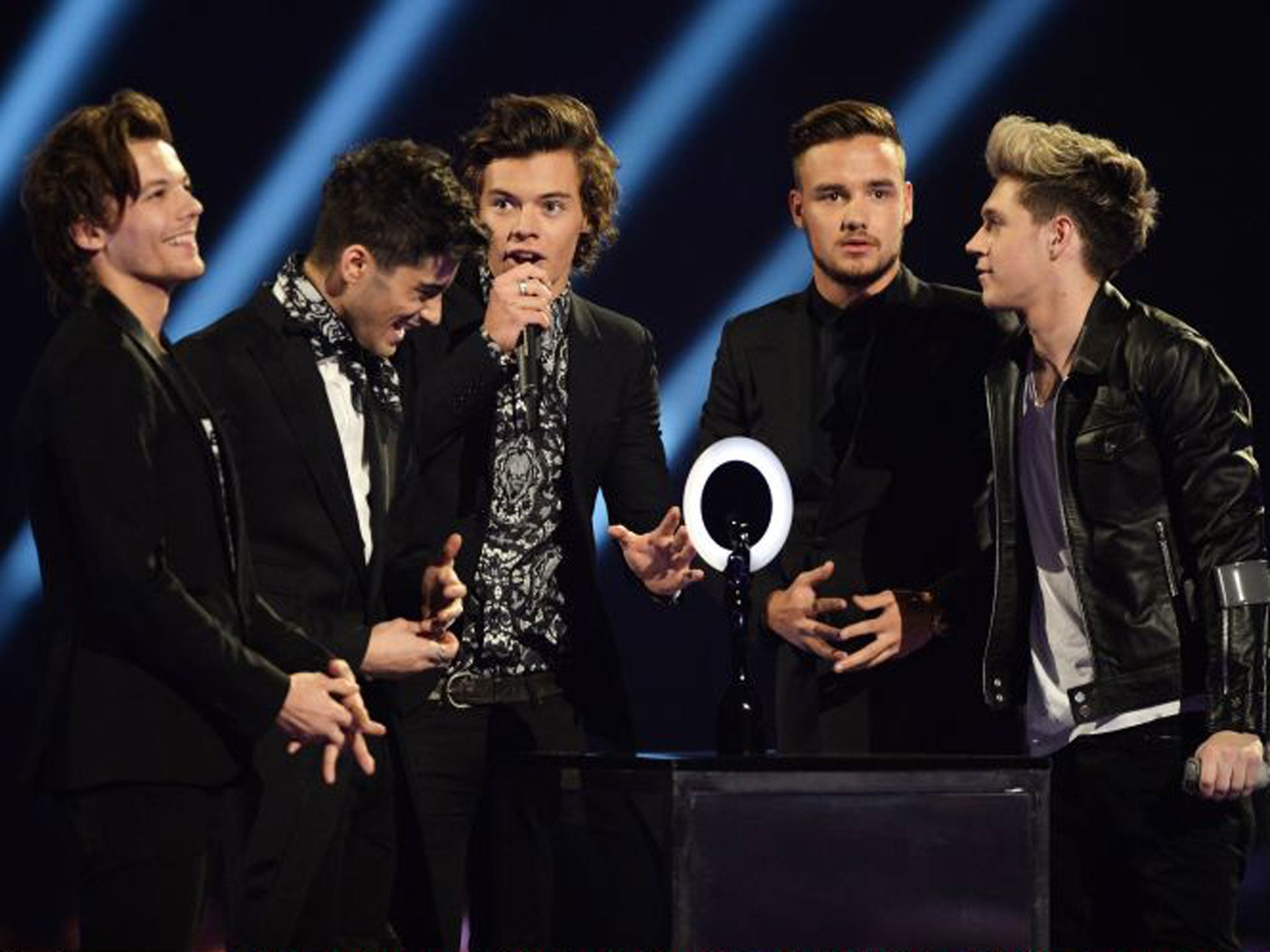 One Direction won two awards at the Brit Awards for Best Video and Global Success