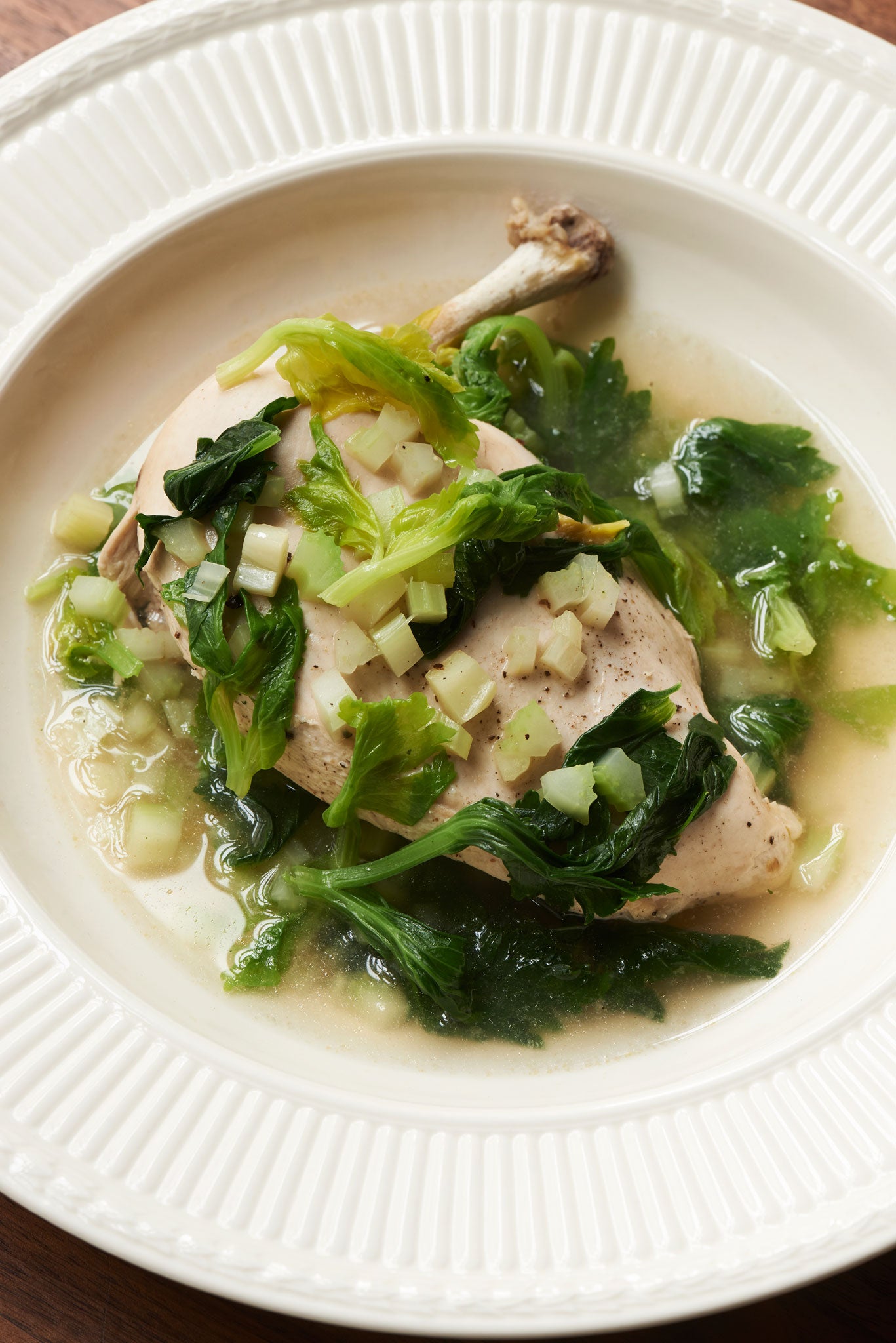 Chicken with celery is a healthy and simple main course to cook at home