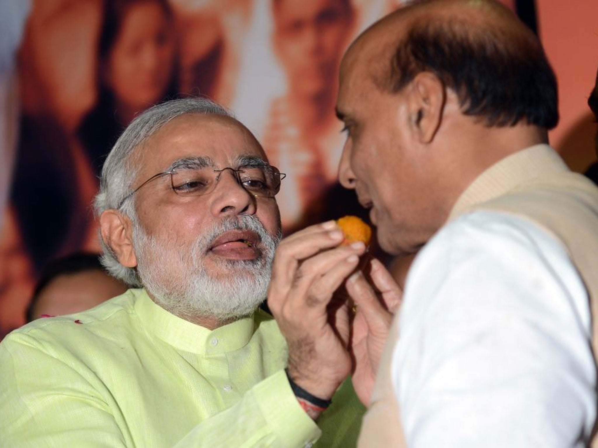 BJP’s Narenda Modi and Rajnath Singh