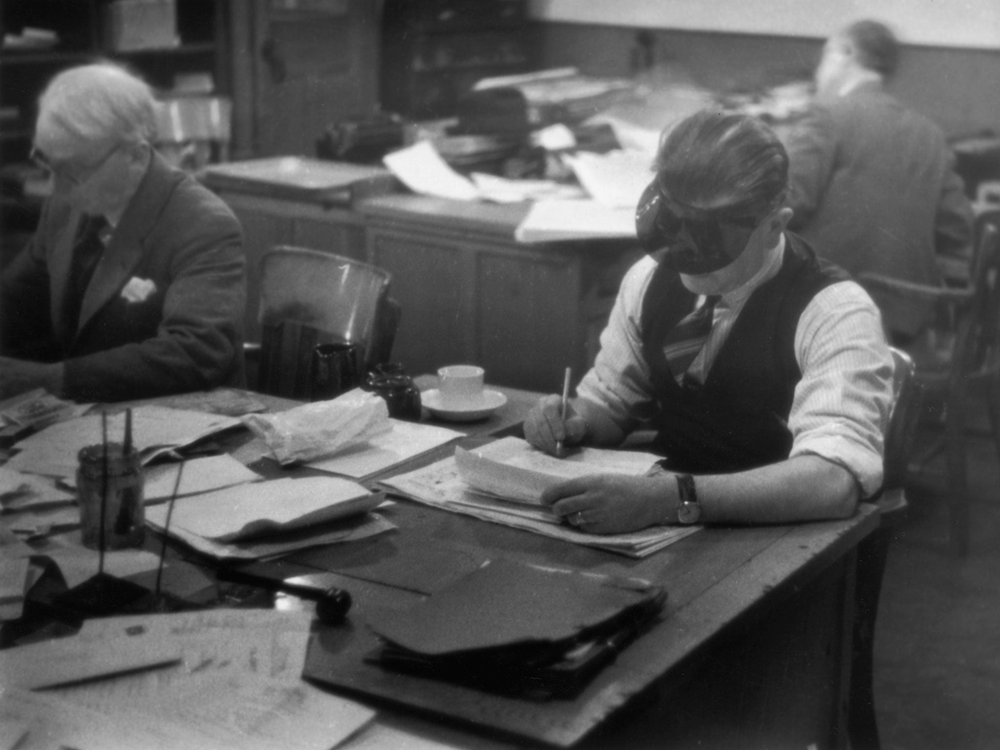 They did it differently: offices of the ‘News Chronicle’ on Fleet Street in 1939