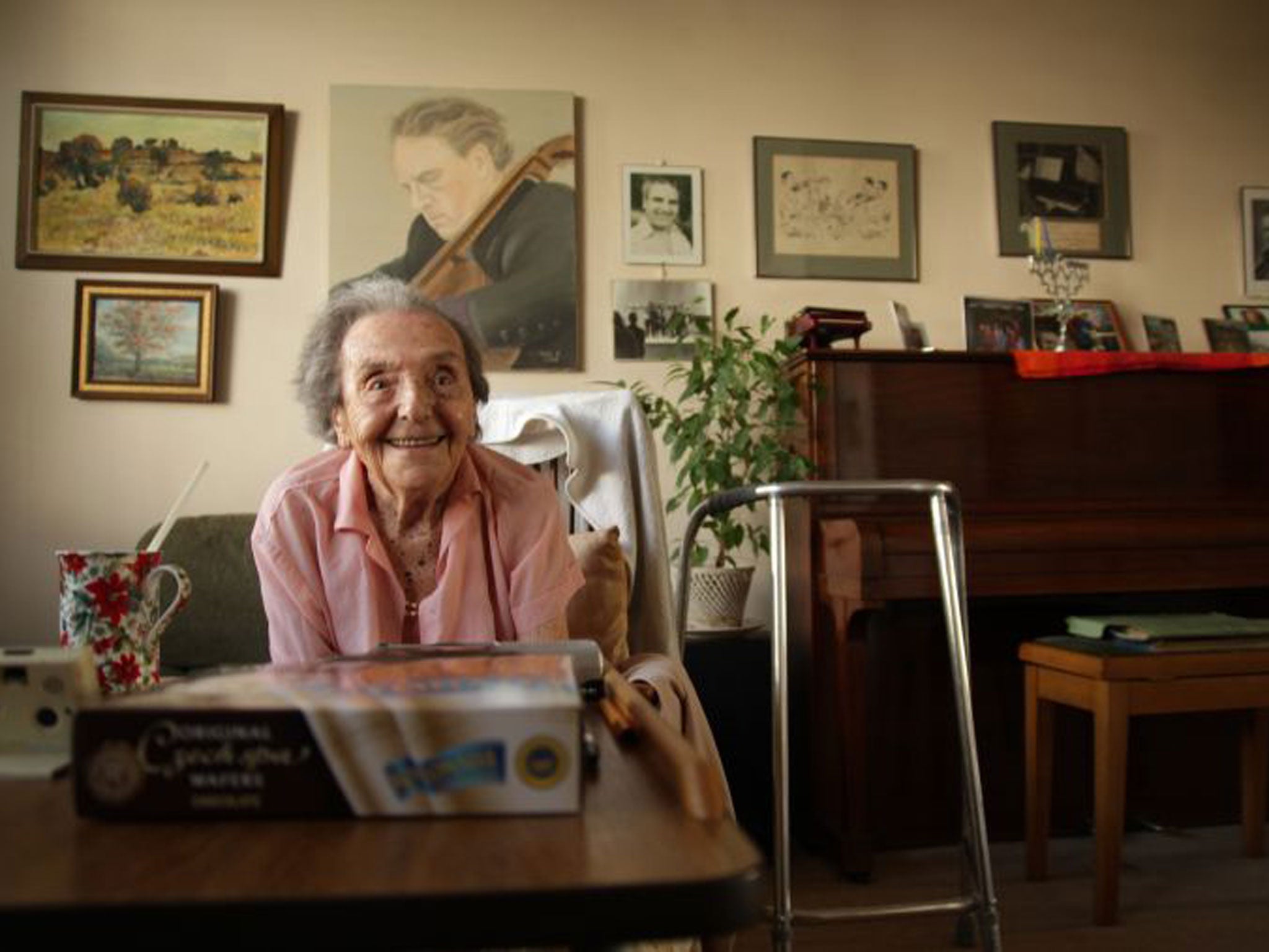 Herz-Sommer in her London flat in 2010