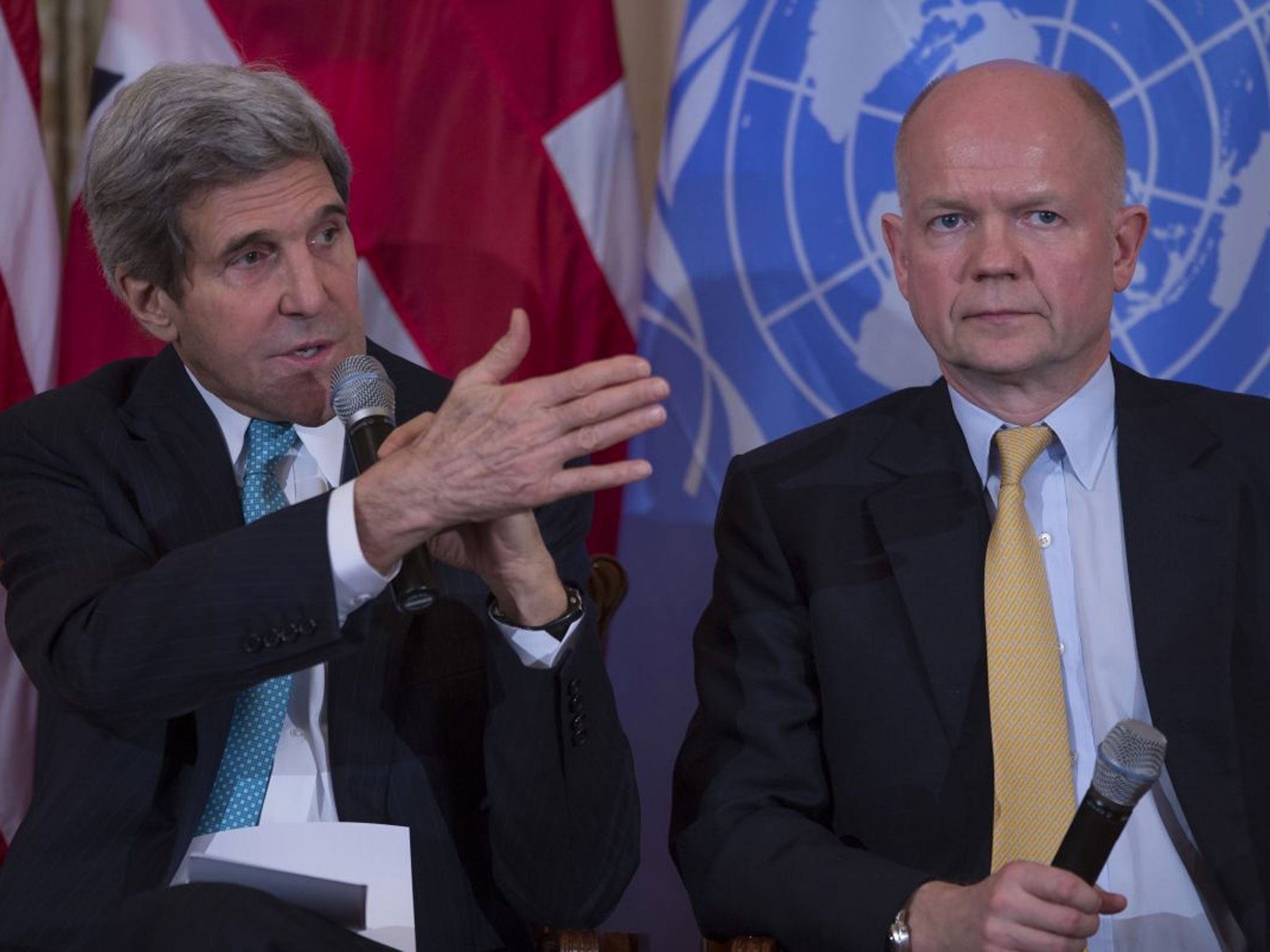 The US Secretary of State and British Foreign Secretary said the situation is Ukraine is not a "zero-sum game"