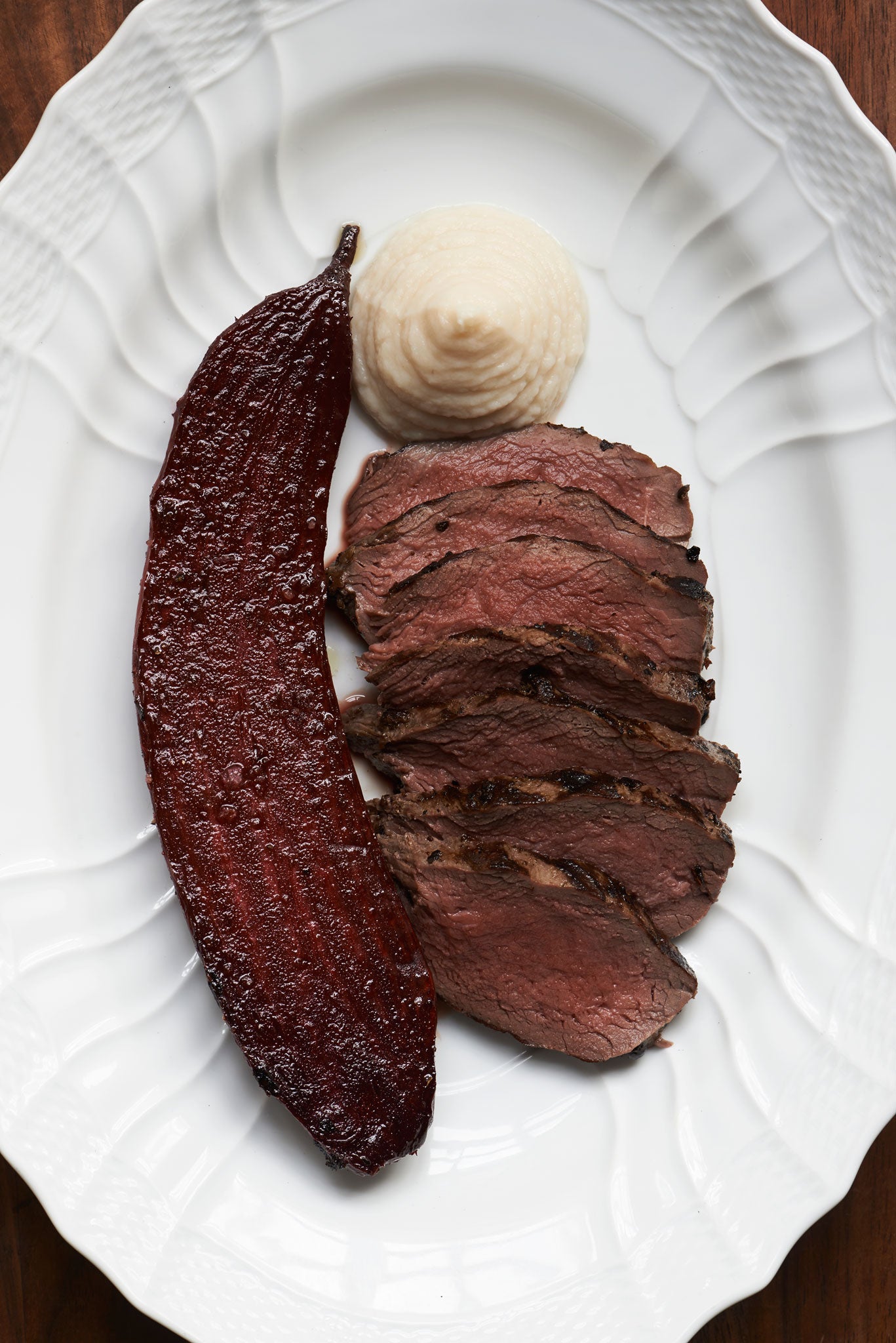 Birthday dish: Deer steak with beets