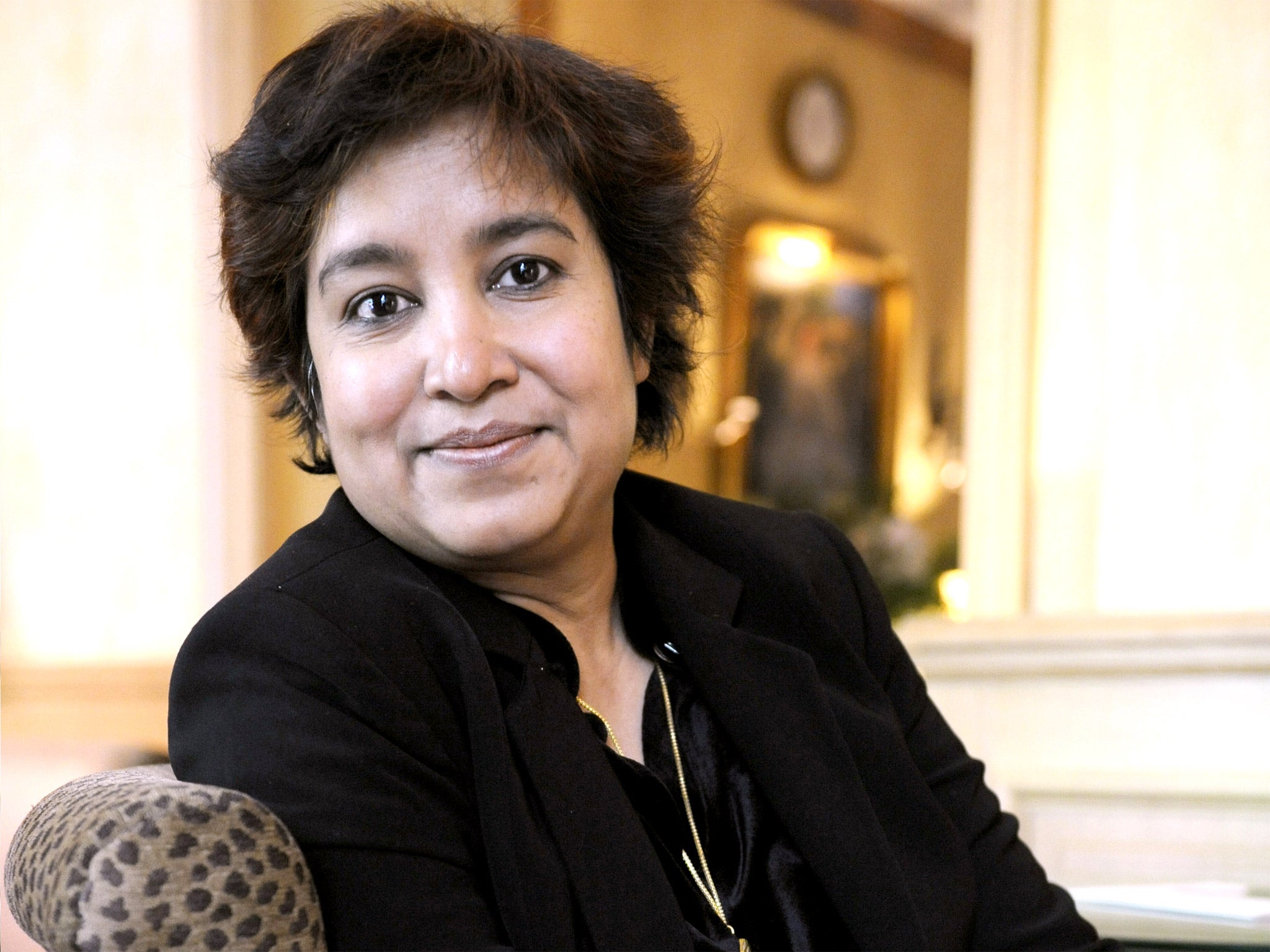 The exiled Bangladeshi writer Taslima Nasreen