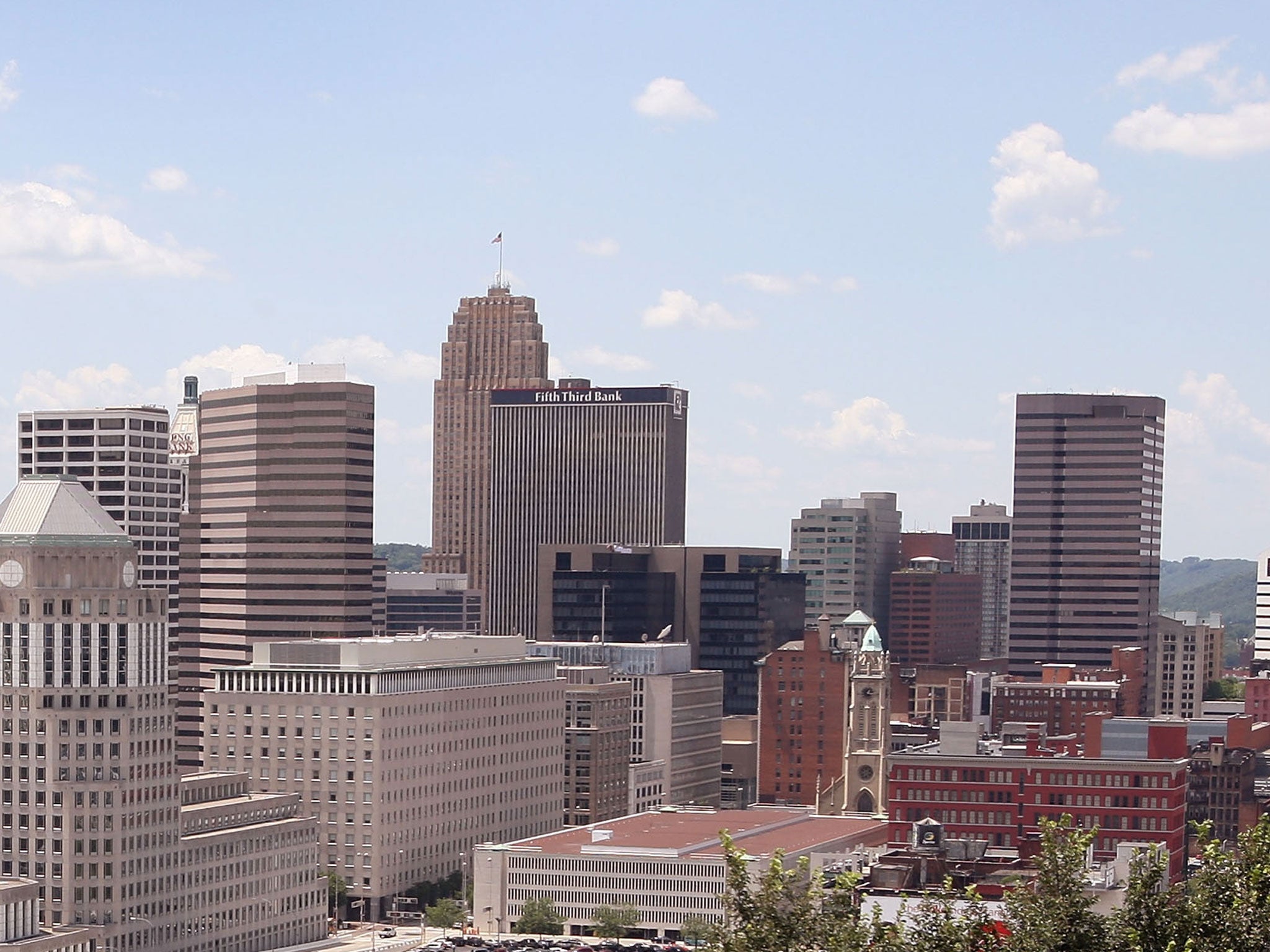 The skyline of Cincinnati, where the abuse took place