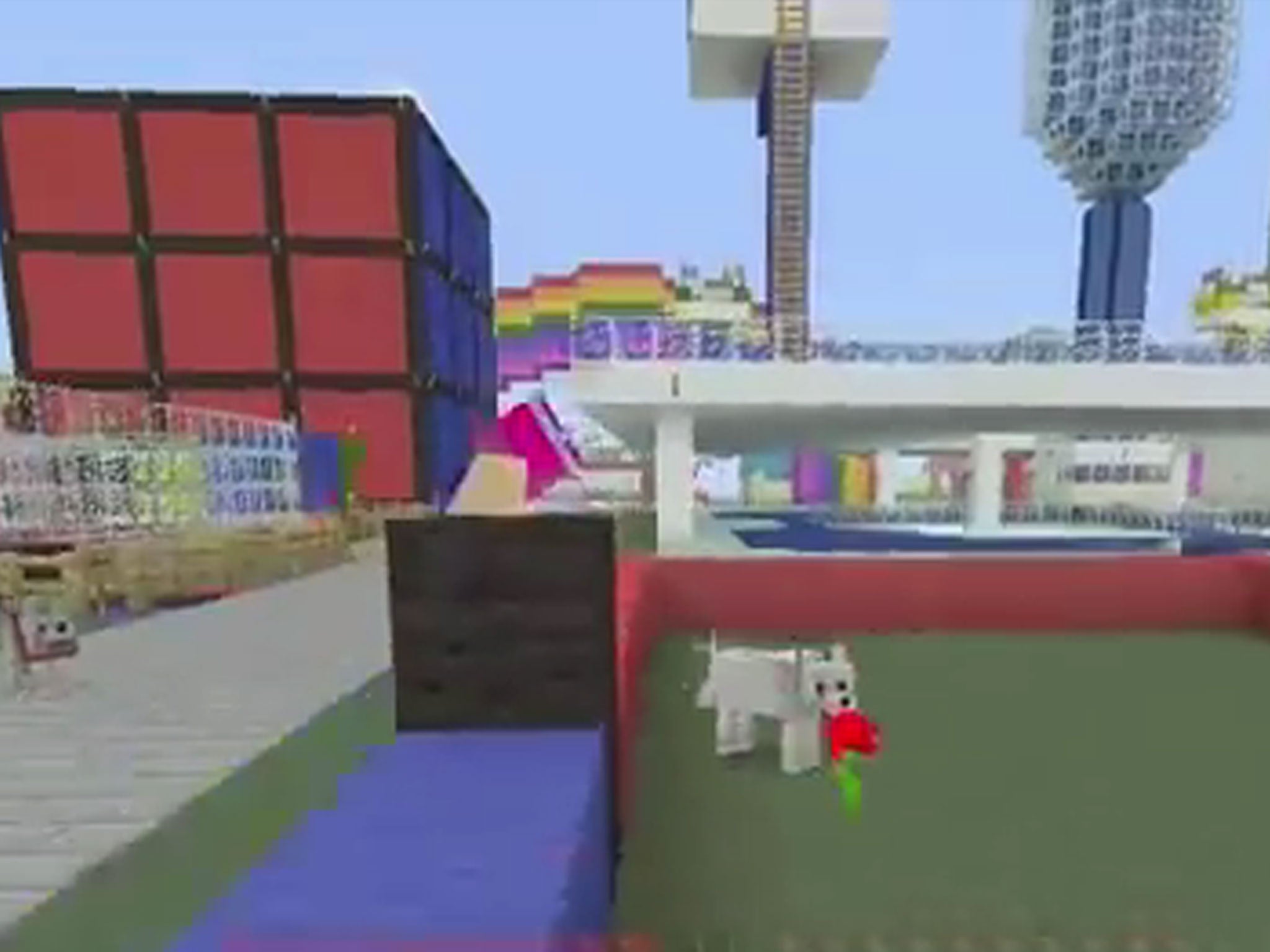 A screenshot of gameplay from Minecraft