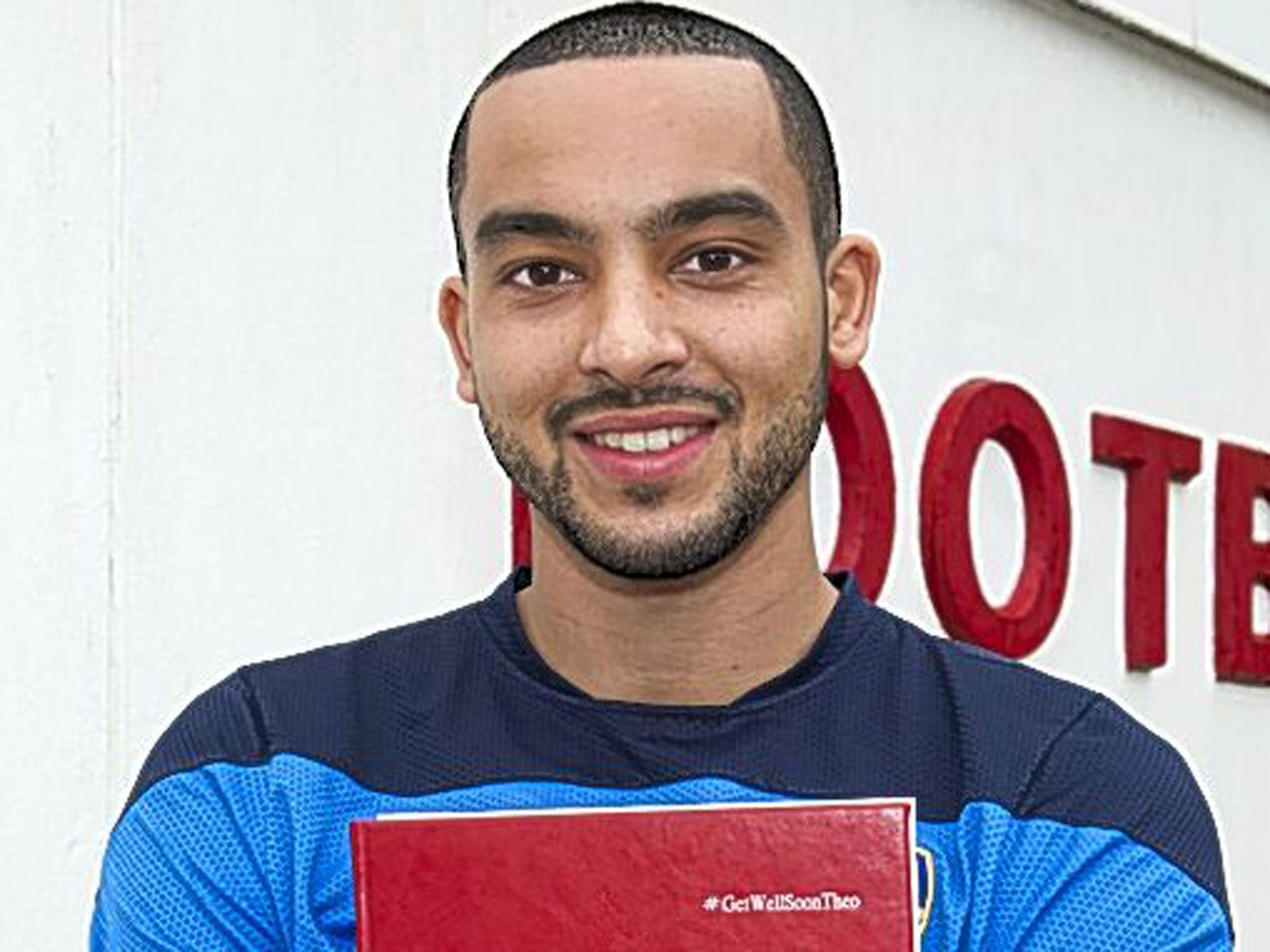 Theo Walcott at Arsenal's London Colney training ground on Friday