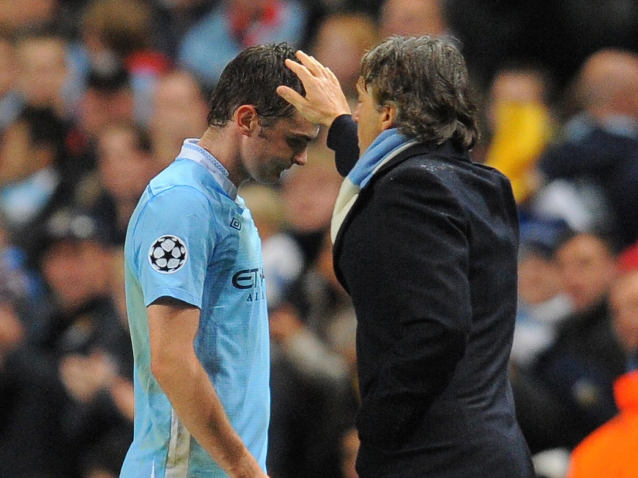 Roberto Mancini seemed to have little faith in Adam Johnson