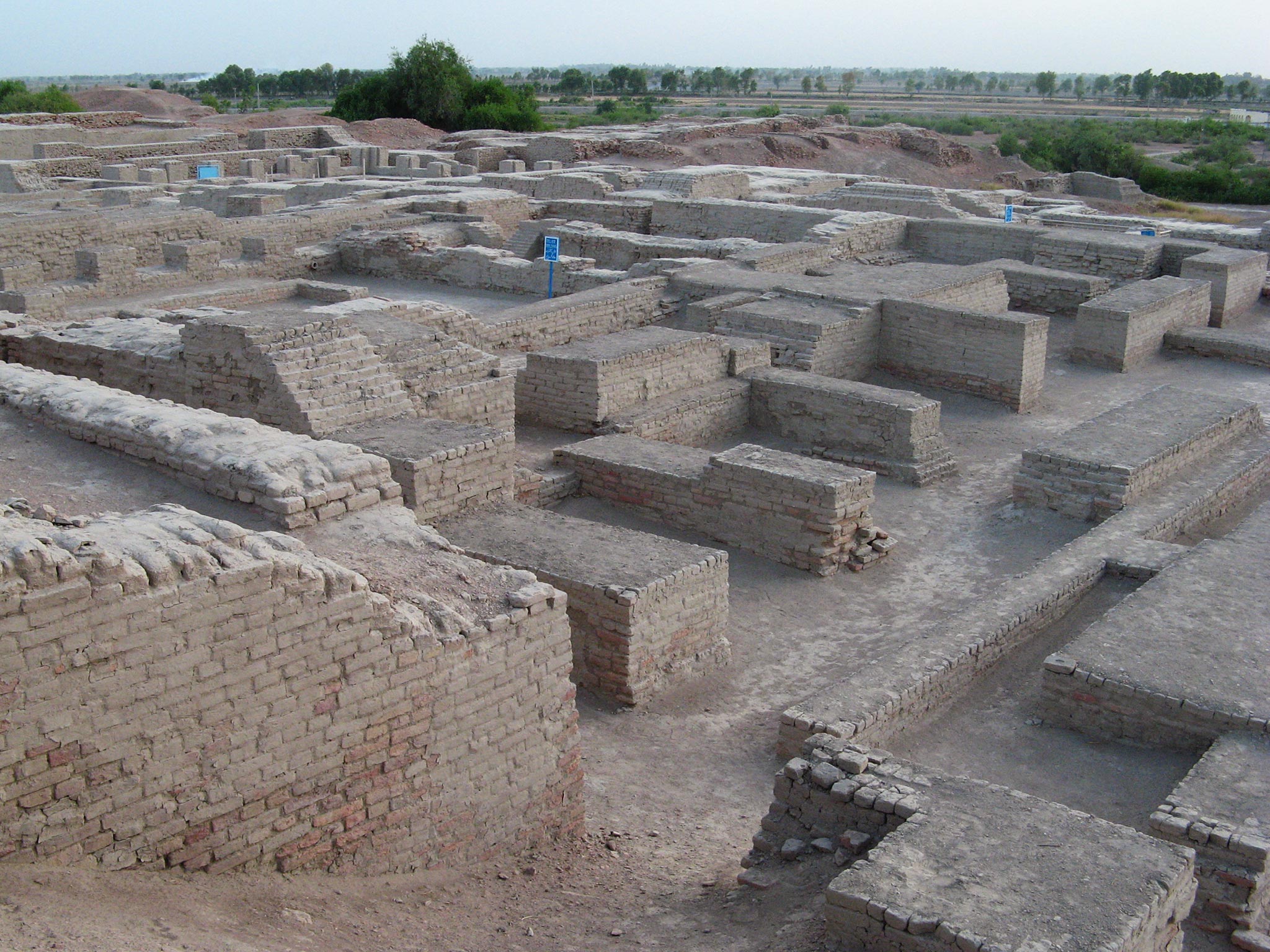 A city settlement at the Mohenjo-daro in Pakistan