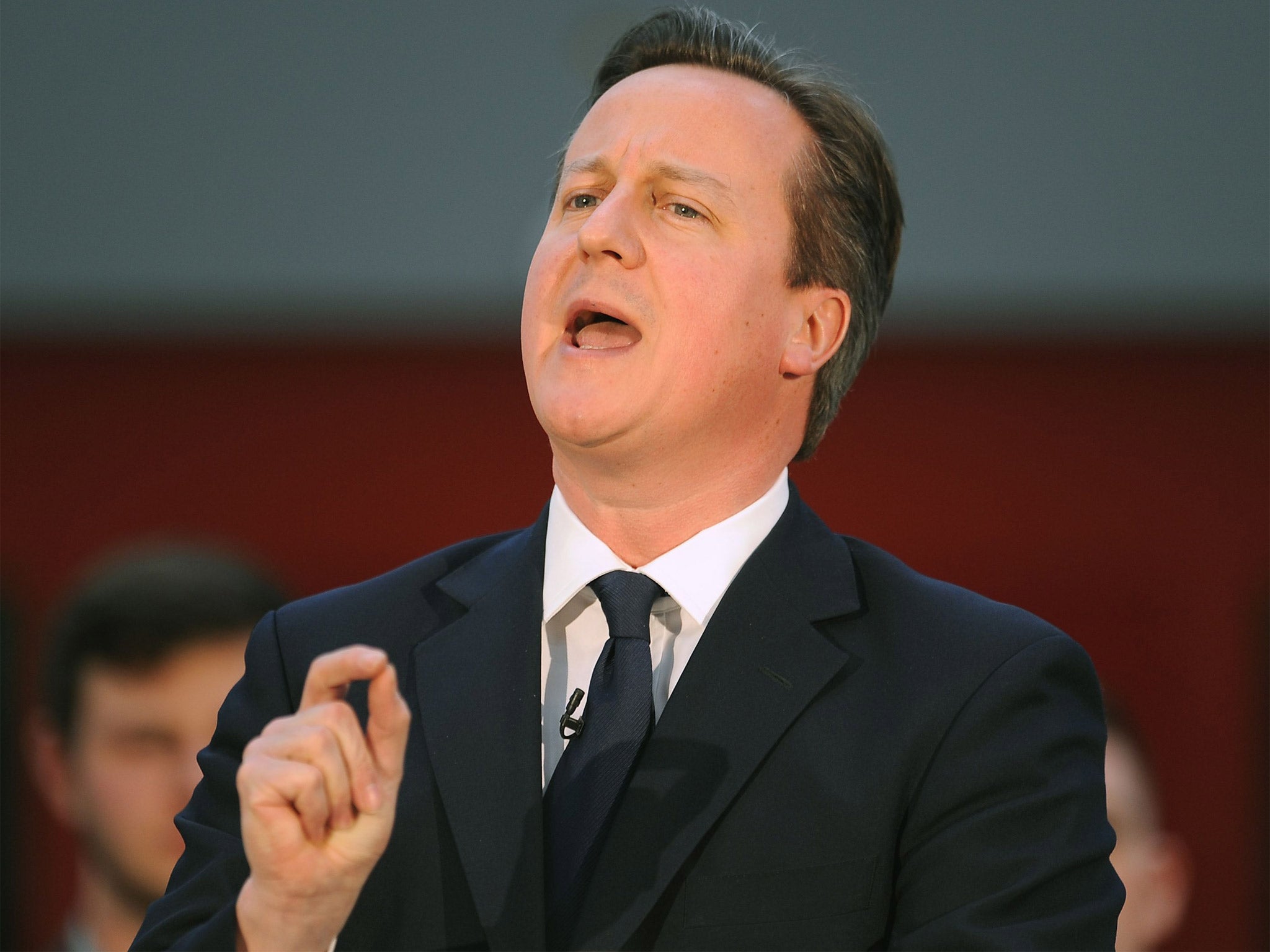 David Cameron likes to take his frustration out on a game of Fruit Ninja