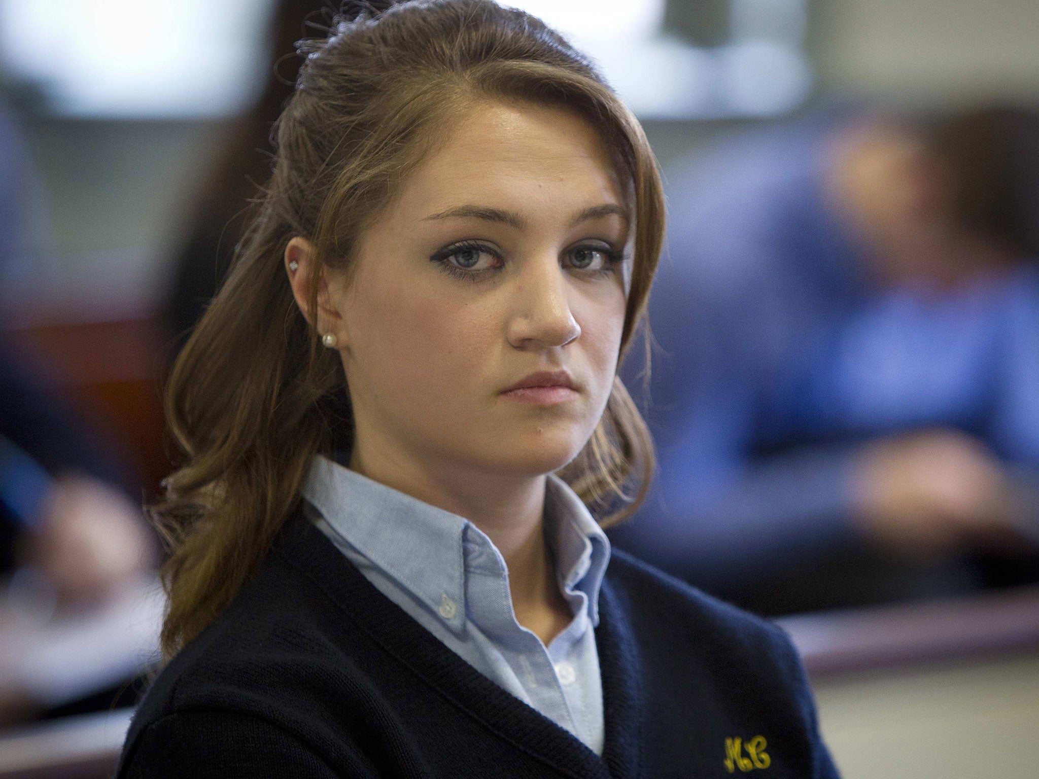 New Jersey student Rachel Canning attends a hearing in her lawsuit against her parents Sean and Elizabeth Canning, in Morristown March 4, 2014. Canning who says her parents abandoned her when she turned 18 lost a first round on Tuesday in the lawsuit she