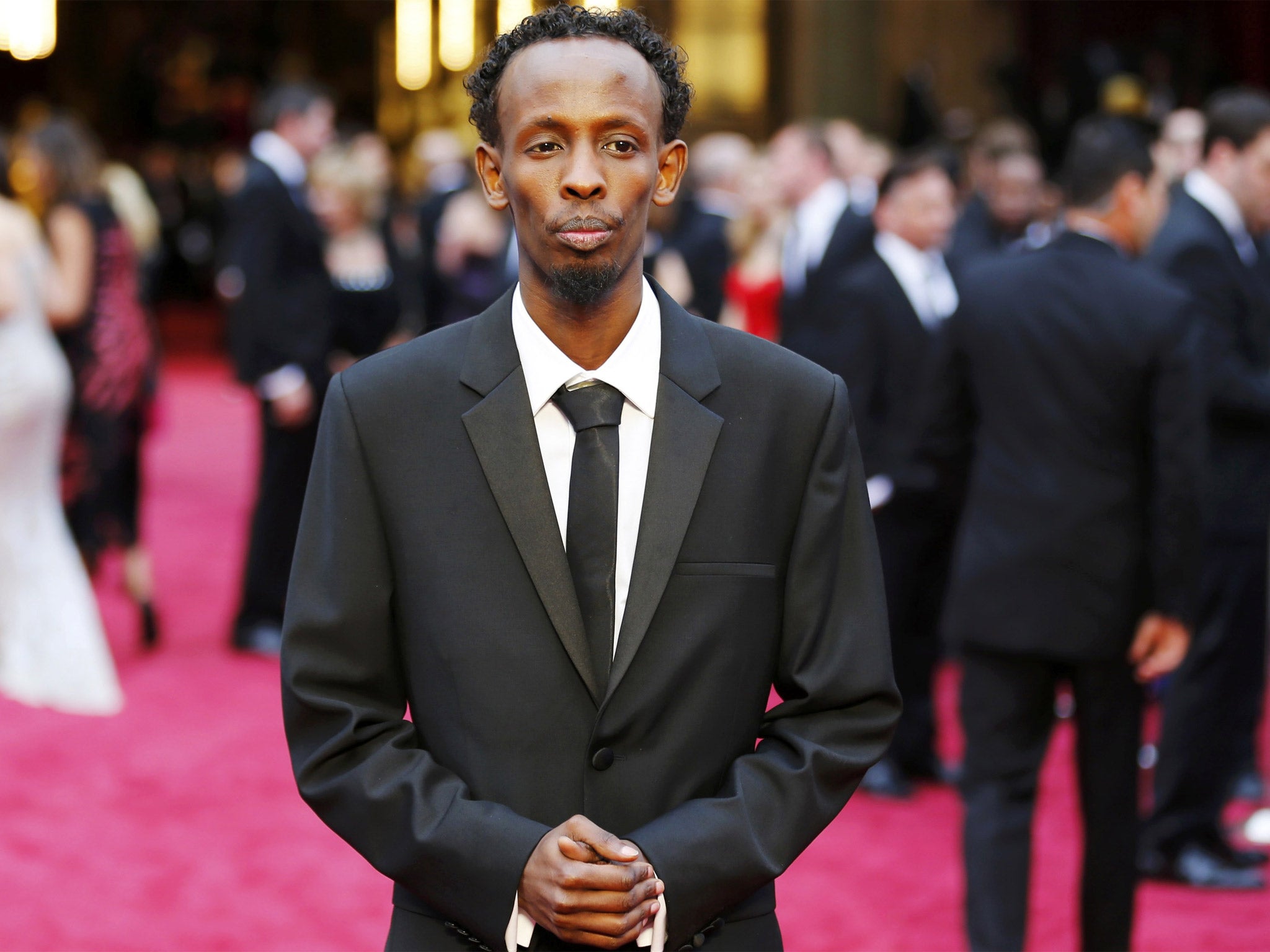 Barkhad Abdi arriving at the Oscars ceremony