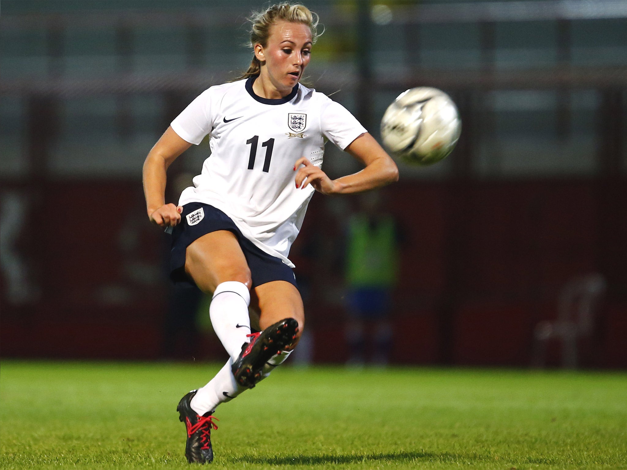 England and Manchester City’s Toni Duggan has apologised for ‘blacking up’