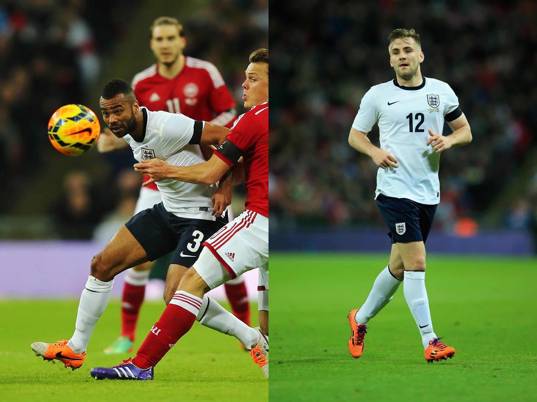 Ashley Cole and Luke shaw