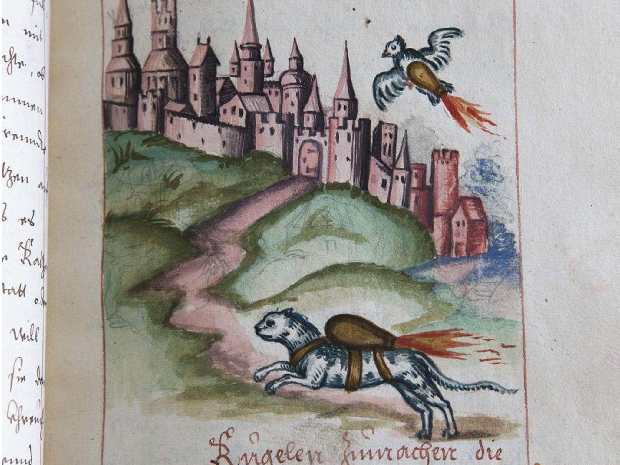 An illustration from a manual by 16th century artillery master Franz Helm