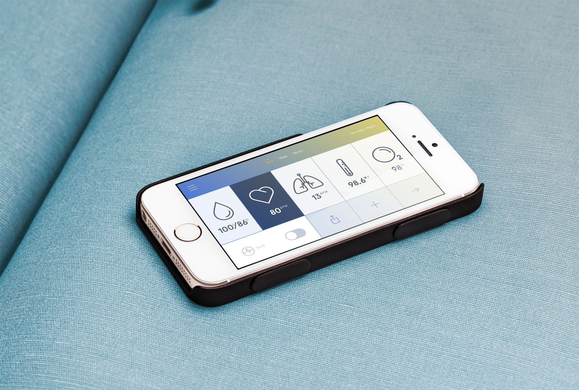 The Wello smartphone case measures all sorts of data with uninvasive methods.