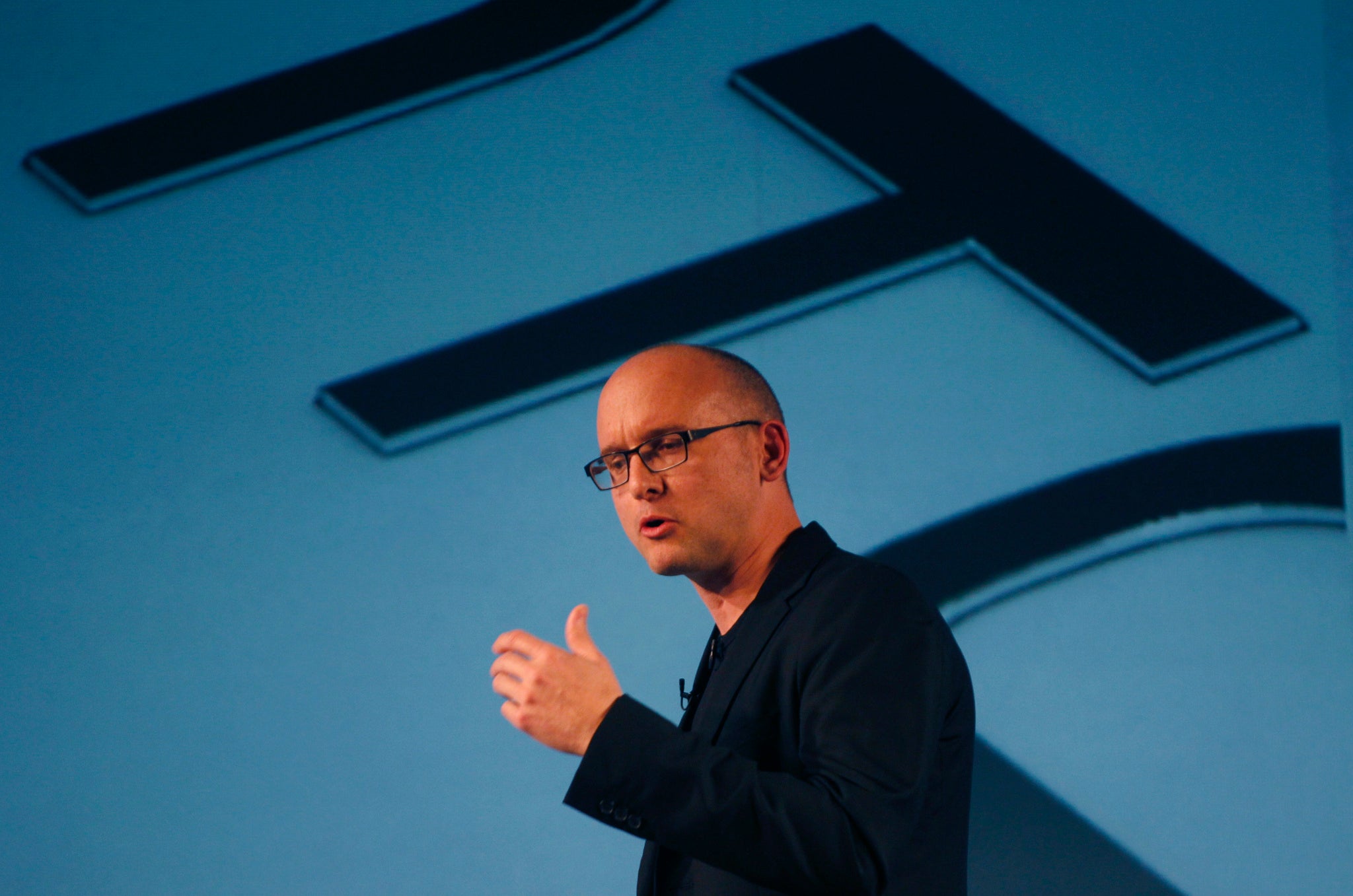 HTC's Senior Vice President of Design Scott Croyle attends a news conference during the Mobile World Congress in 2012.