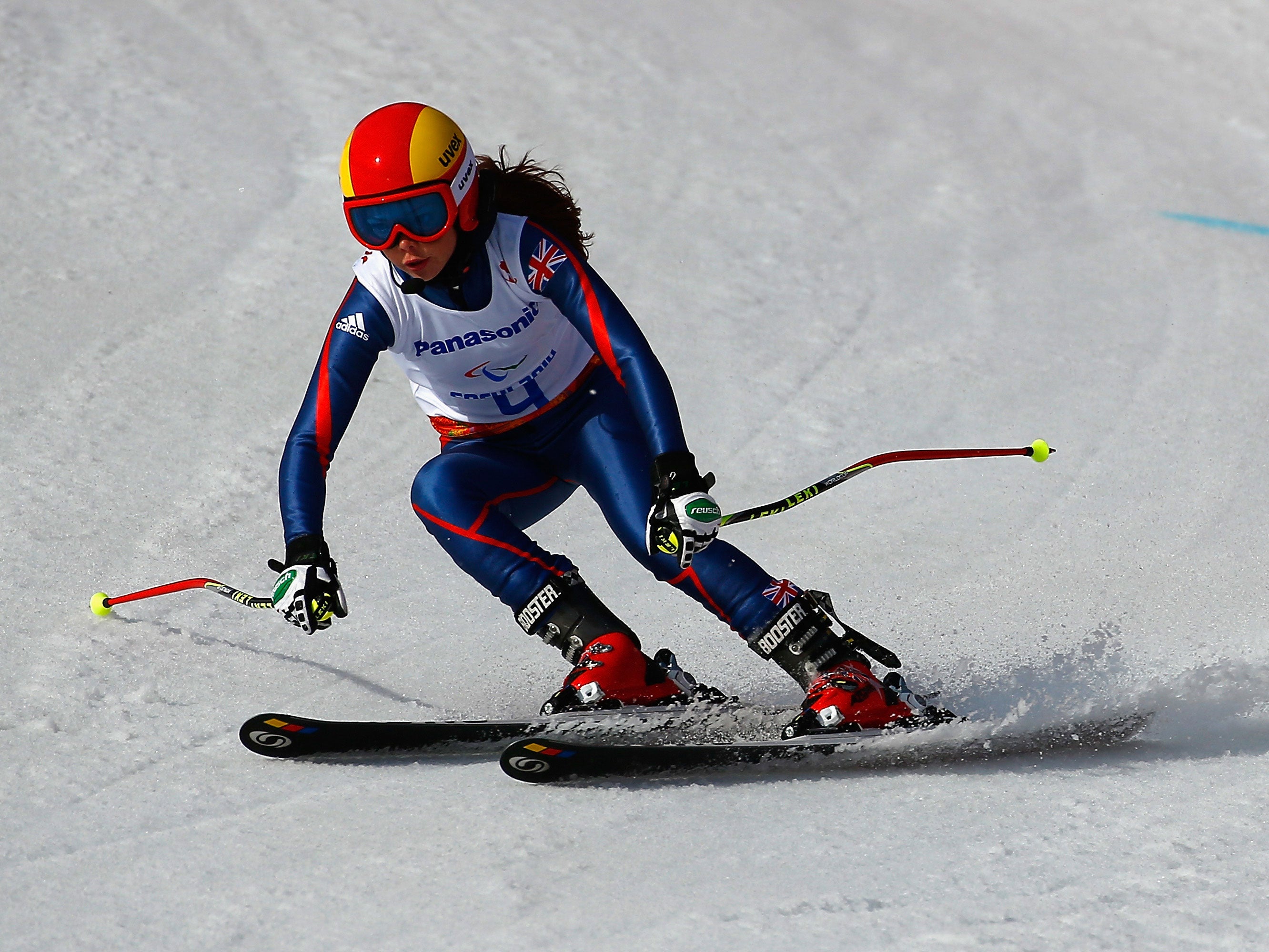 Jade Etherington finished in a time of one minute, 34.38 seconds with her guide Caroline Powell