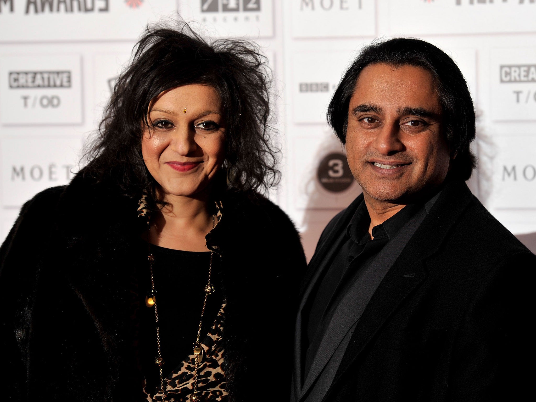 Cast members Meera Syal and Sanjeev Bhaskar