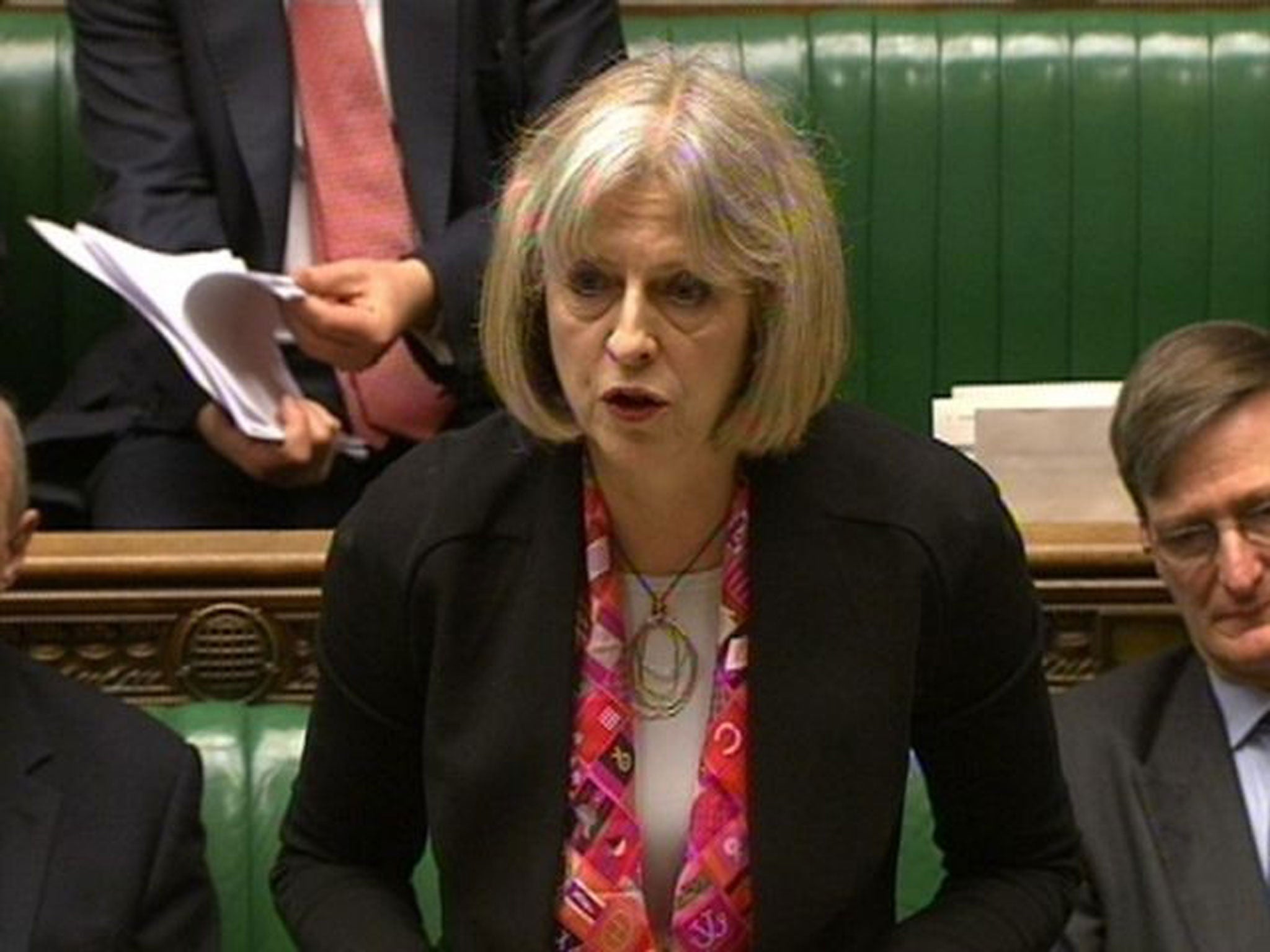 Theresa May speaking in the House of Commons