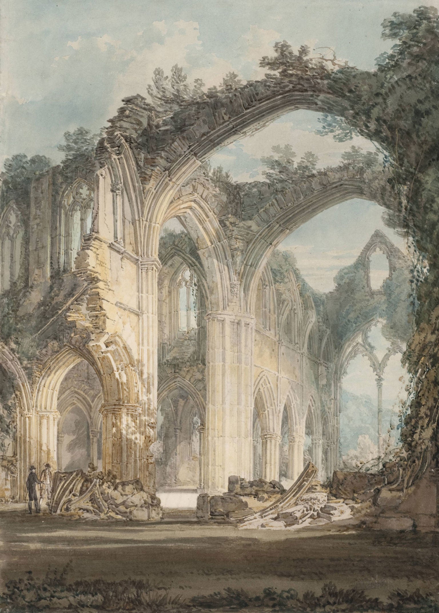 JMW Turner's 'The Chancel and Crossing of Tintern Abbey, Looking towards the East Window' (1794)