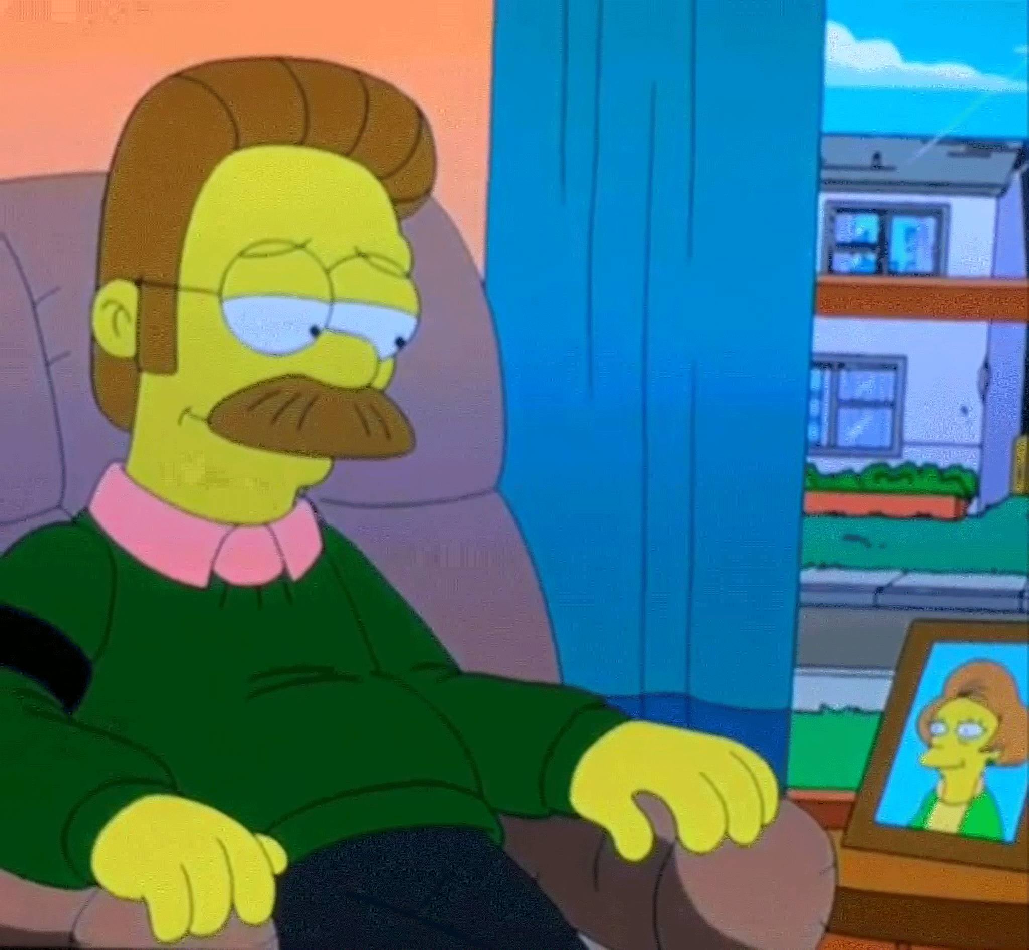 Flanders and Nelson shared a sweet moment in The Simpsons