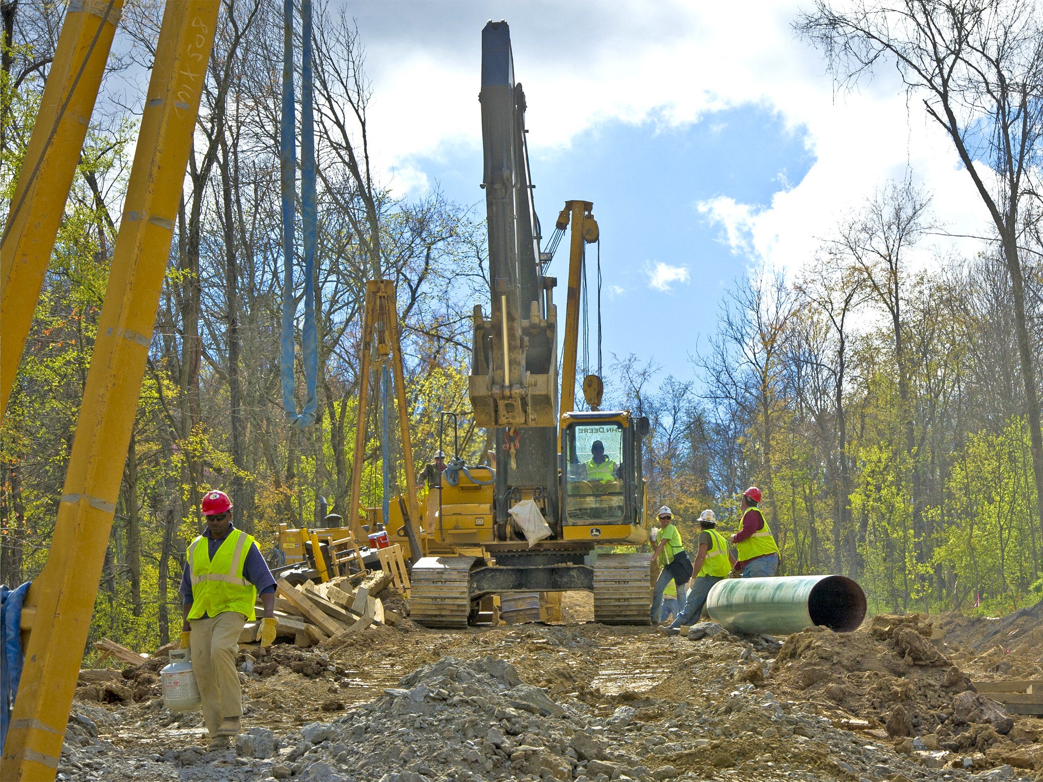 The phenomenal growth in shale fields, seen here in Pennsylvania, is turning the US into a glut producer of oil and gas, and an energy superpower