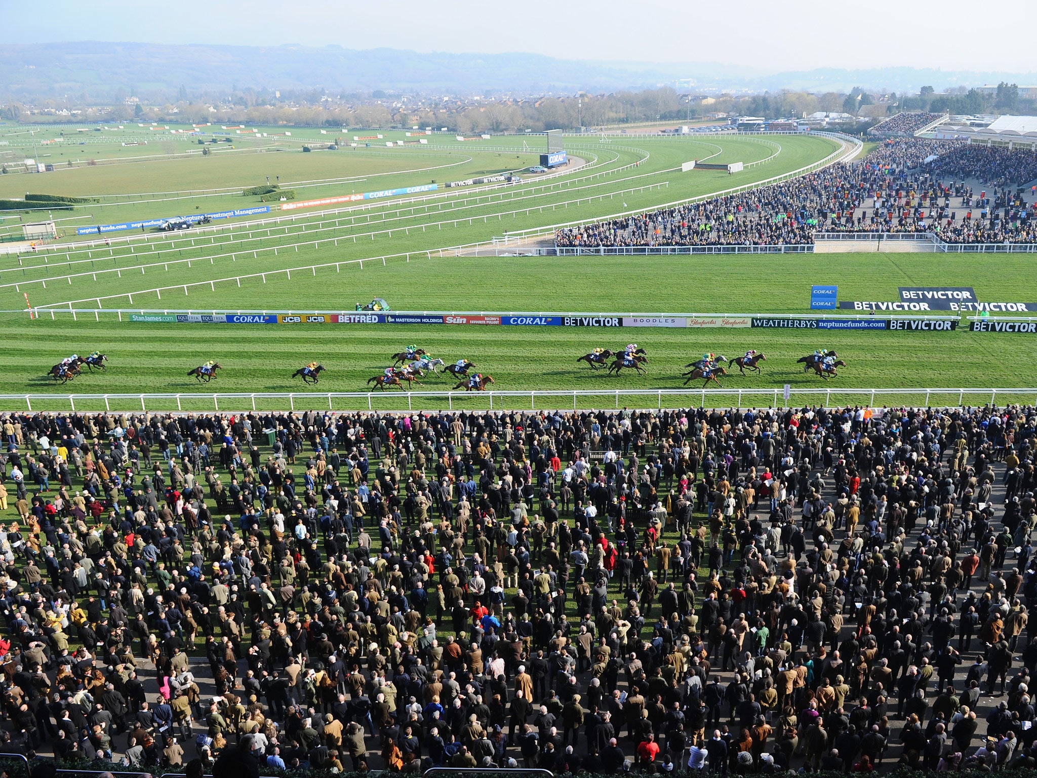 A view of Cheltenham on day two of the festival