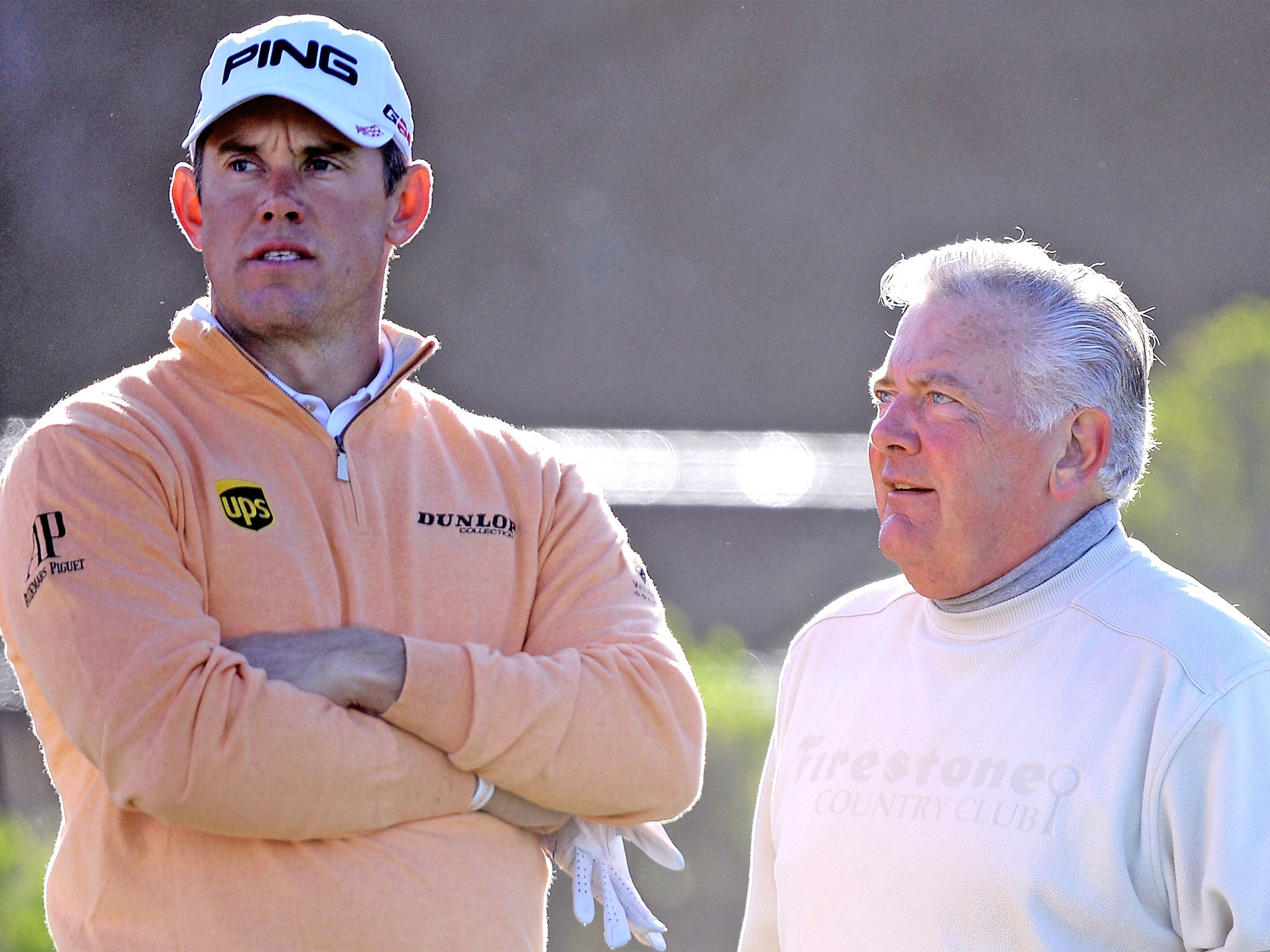 Lee Westwood bought Ballyalton for his dad John (right) and mum Trish as a present (Getty)