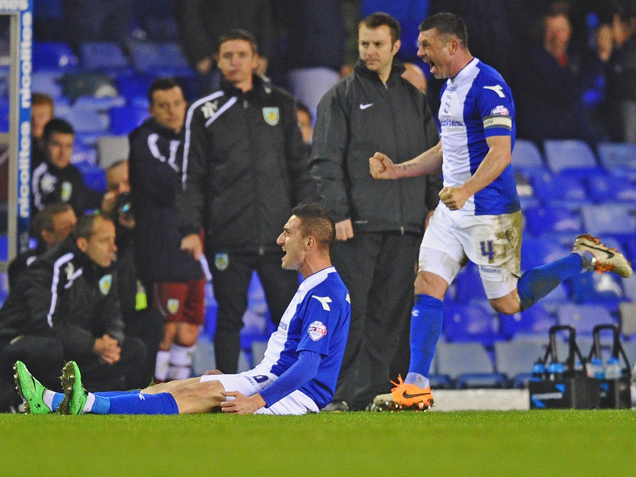 Federico Macheda, left, celebrates his late equalising goal