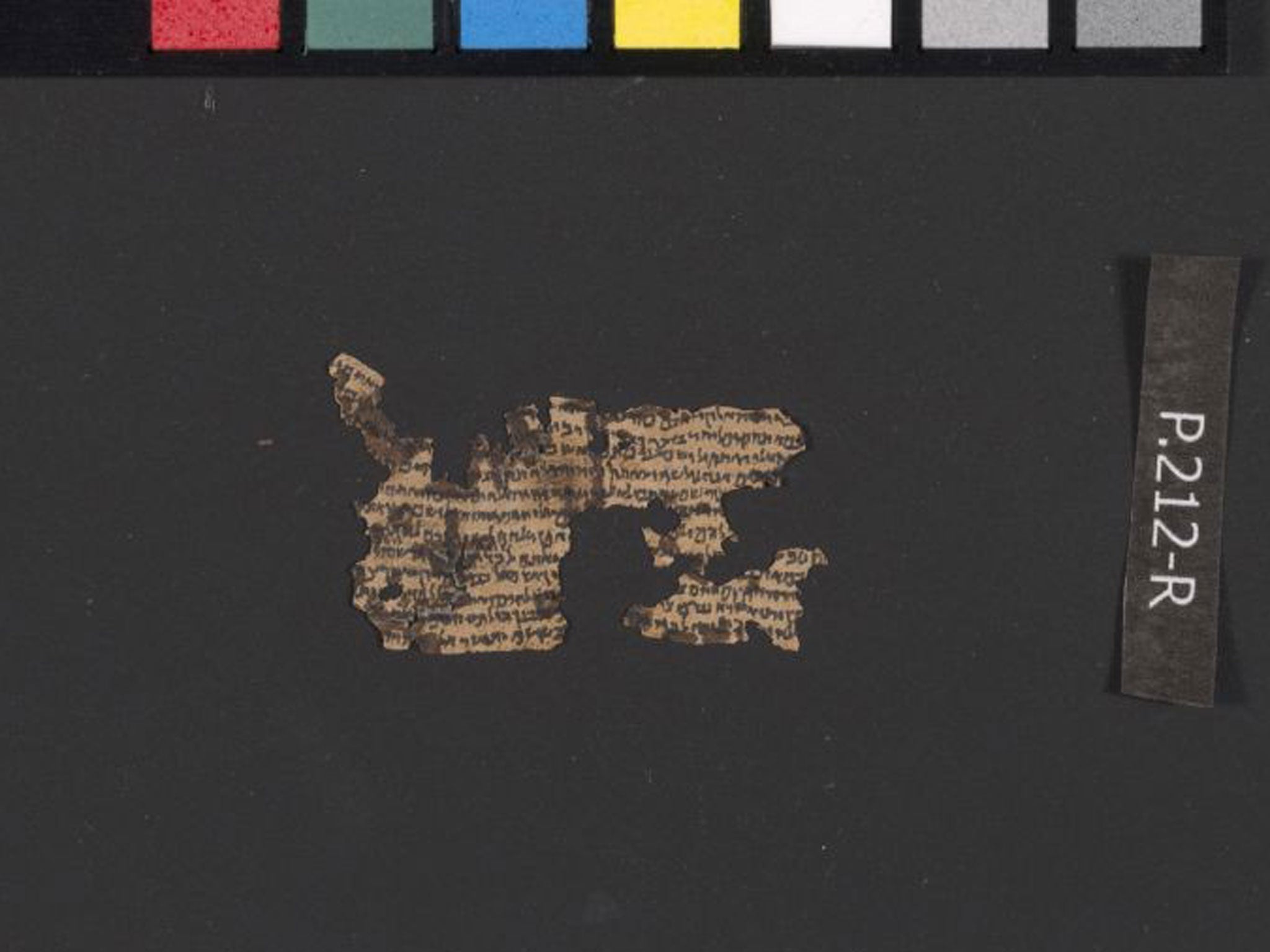 An unrolled tefillin parchment from Qumran