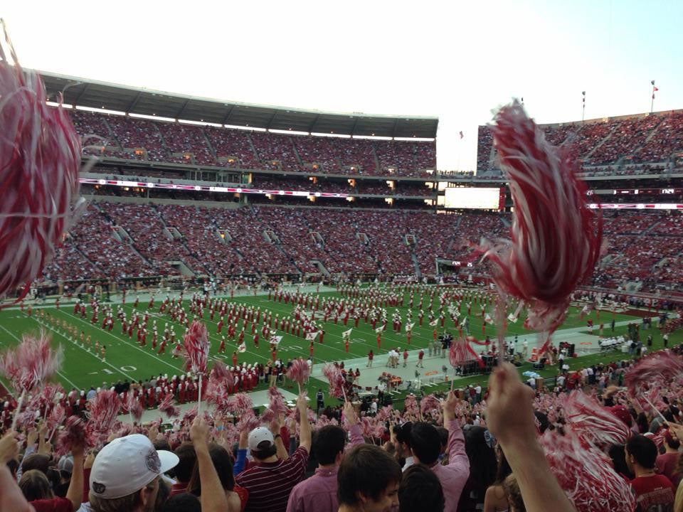 UA's 400-strong marching band serenades the crowd