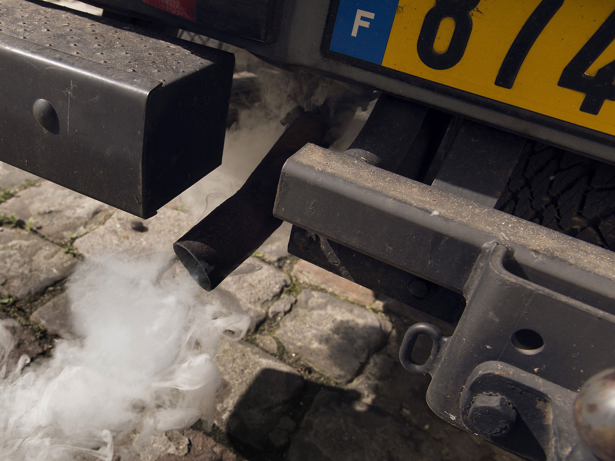 Exhaust gases are partly blamed for the fine particle pollution affecting Paris and several French cities (Getty)