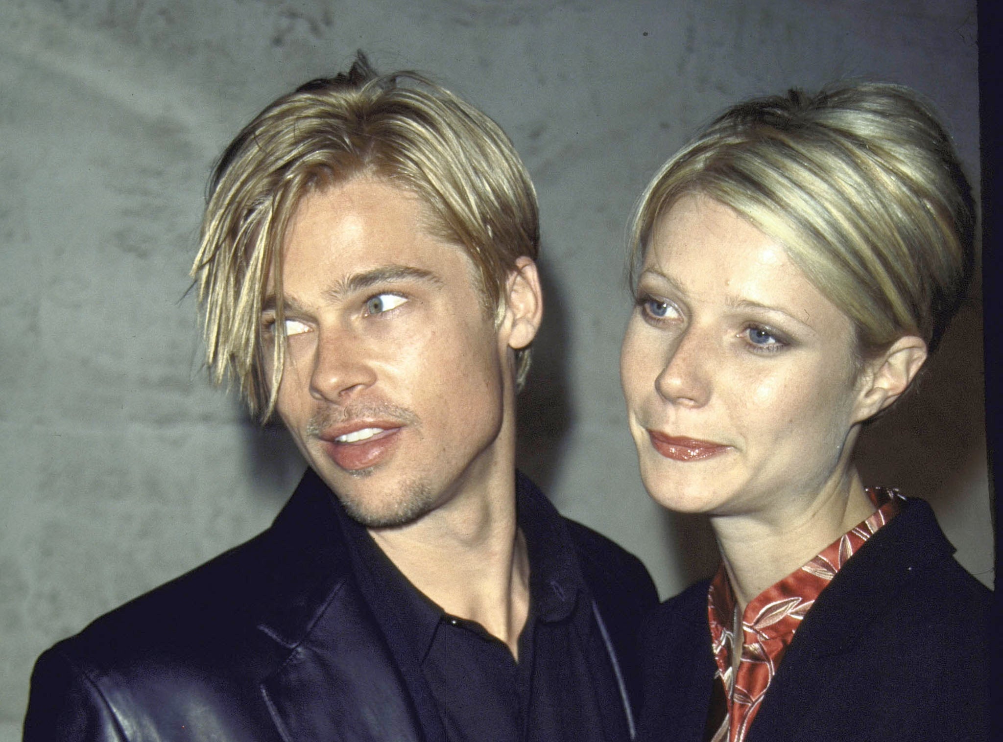 Brad Pitt and Gwyneth Paltrow together in the 90s. And with the exact same haircut, apparently.