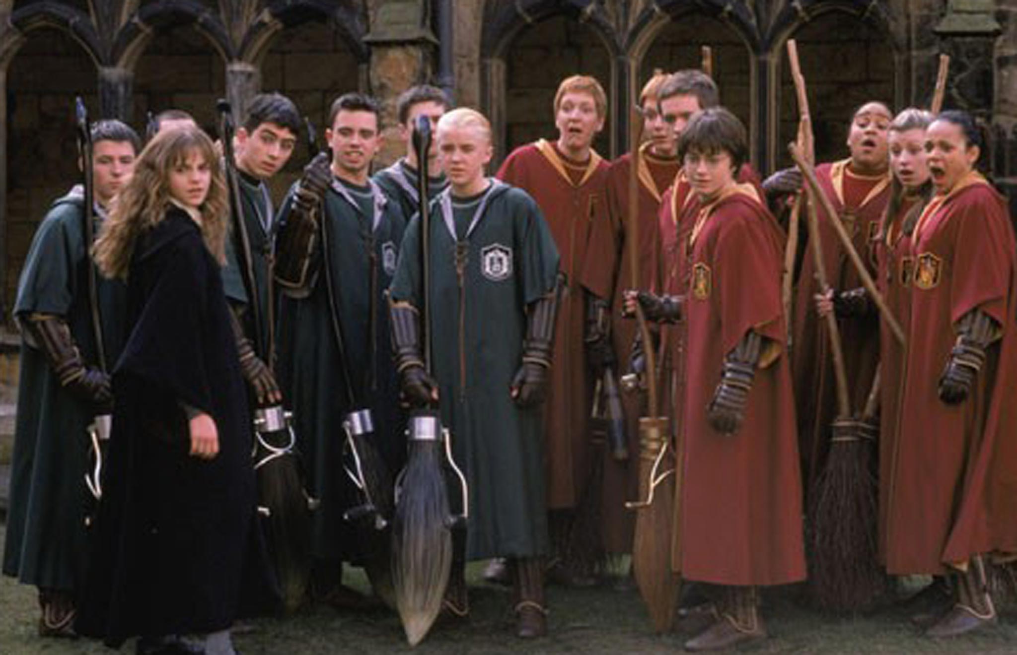 Quidditch players in the film ‘Harry Potter and the Chamber of Secrets’