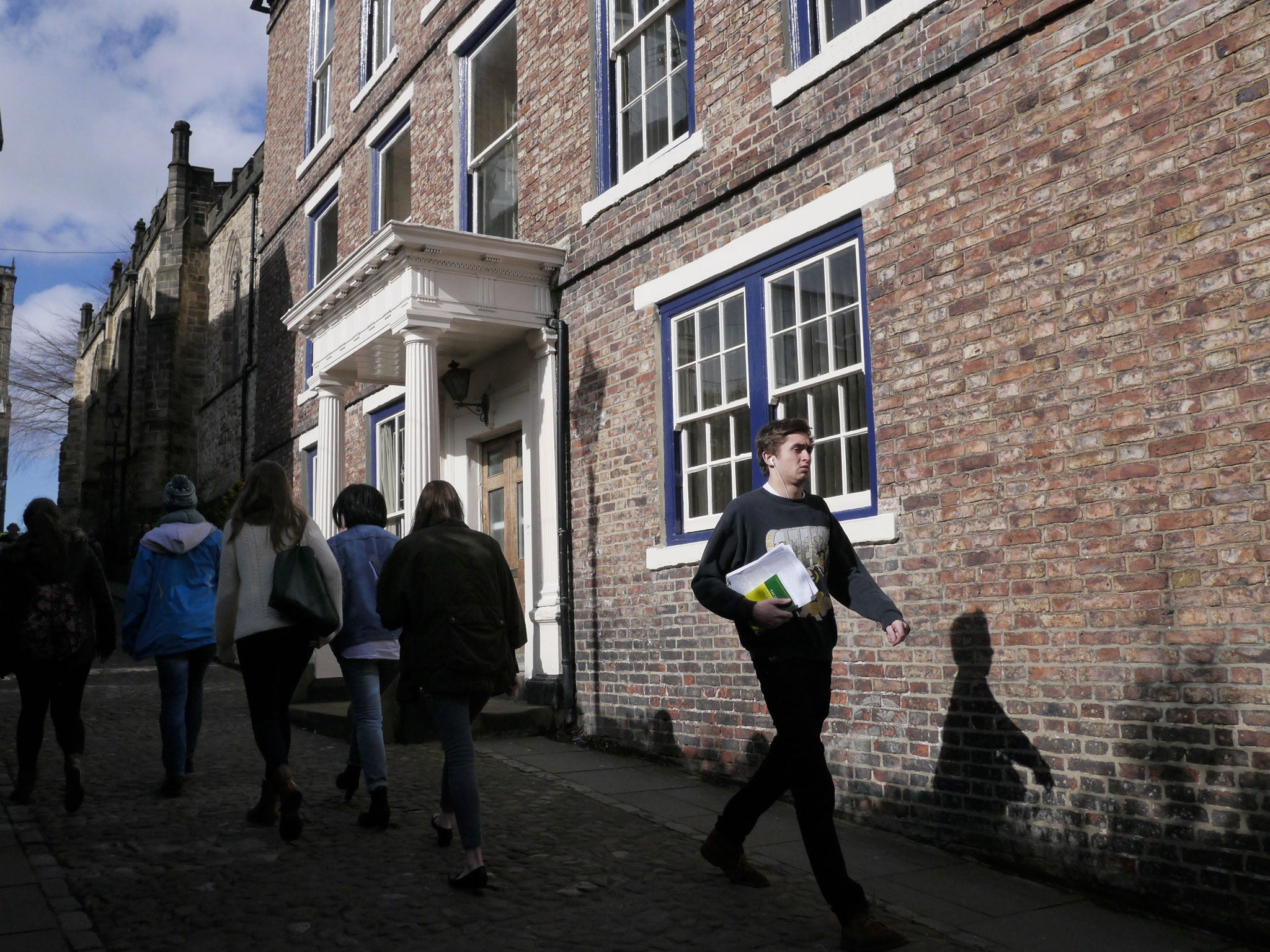 In some streets of the Durham suburb, most of the houses are occupied by students